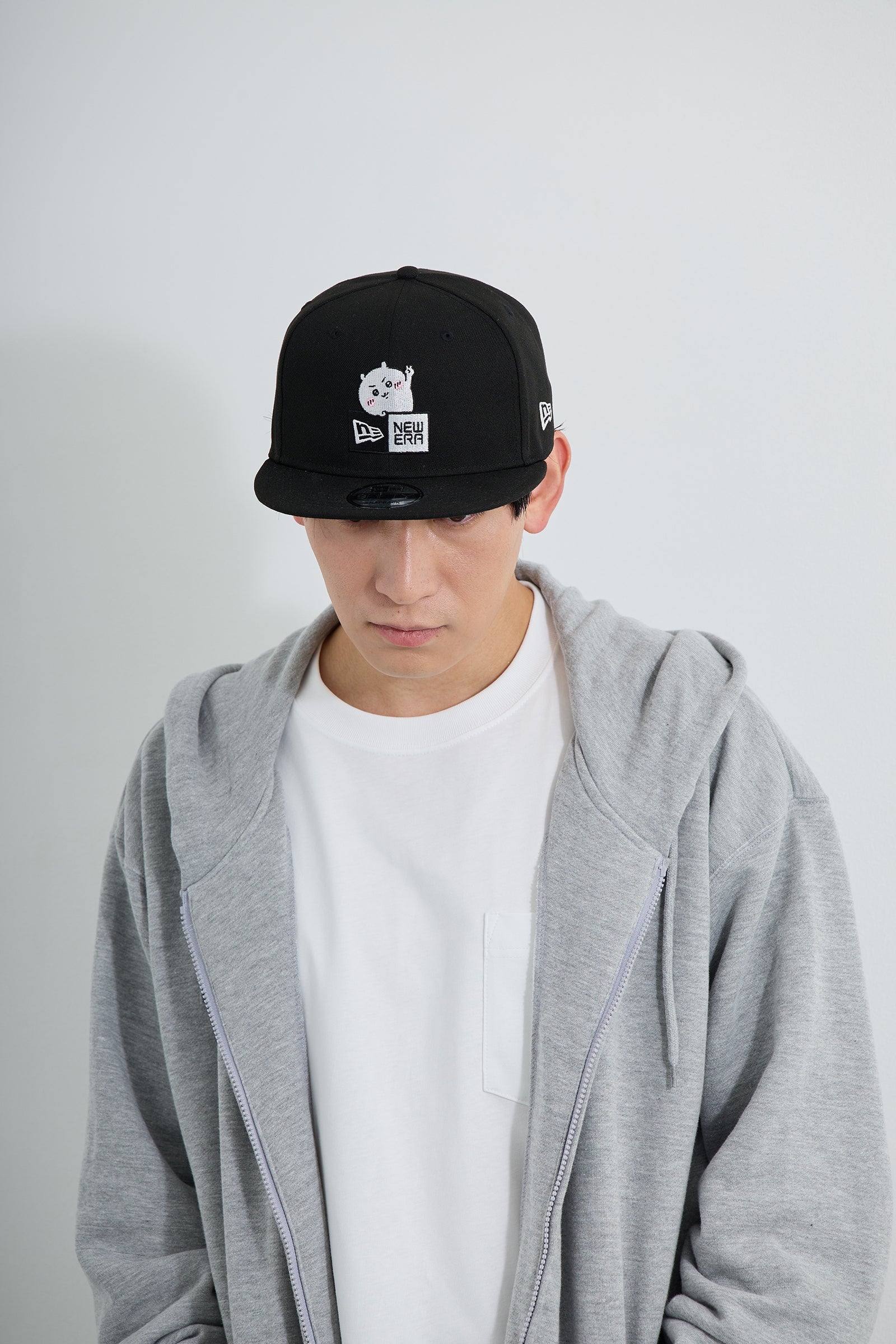【2BUY10%OFF対象商品】NEW ERA® 9FIFTY™ ちいかわ BOX LOGO BLACK