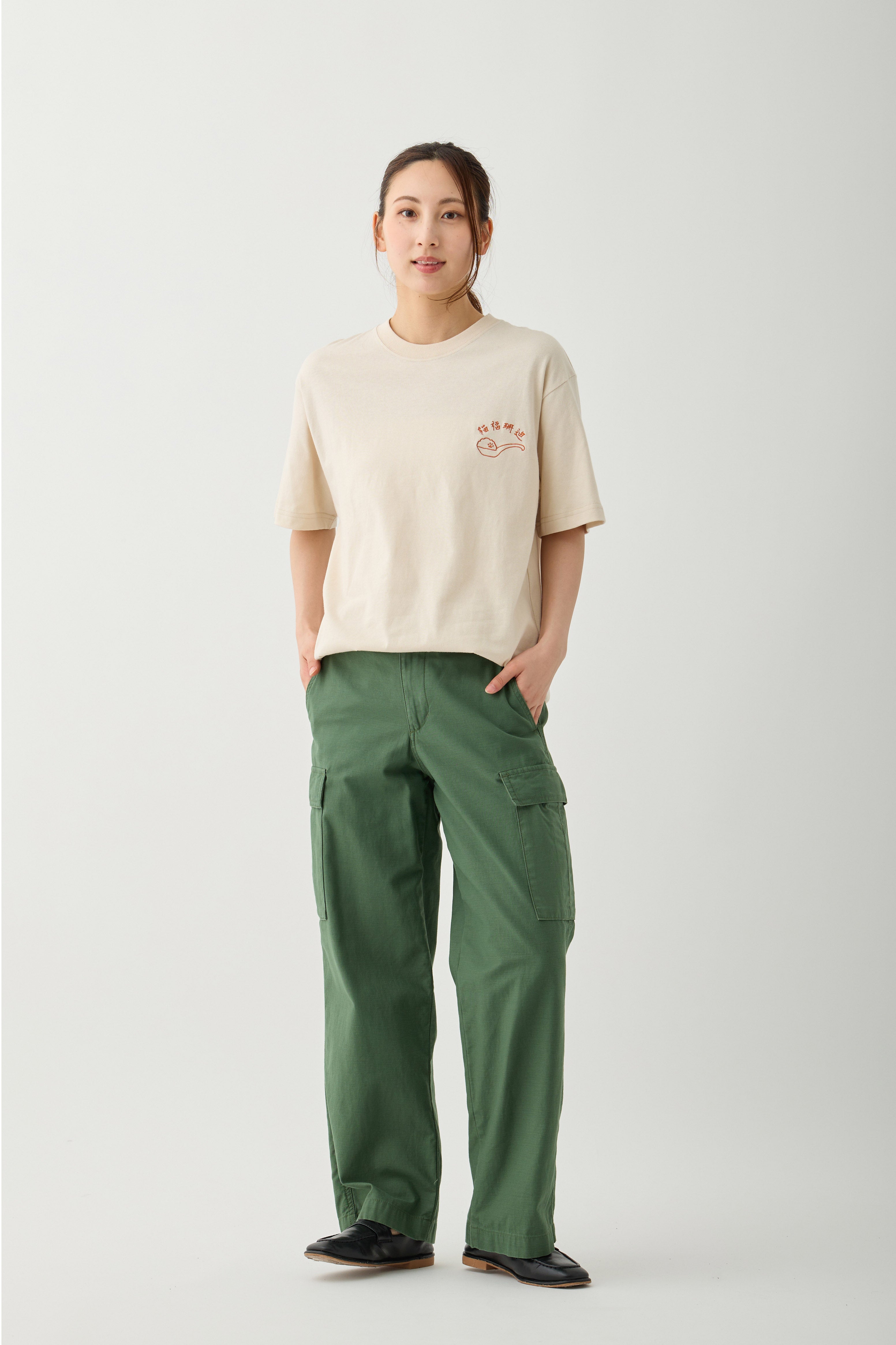 【2BUY10%OFF対象商品】mofusand Tシャツ 中華風 炒飯 ナチュラル