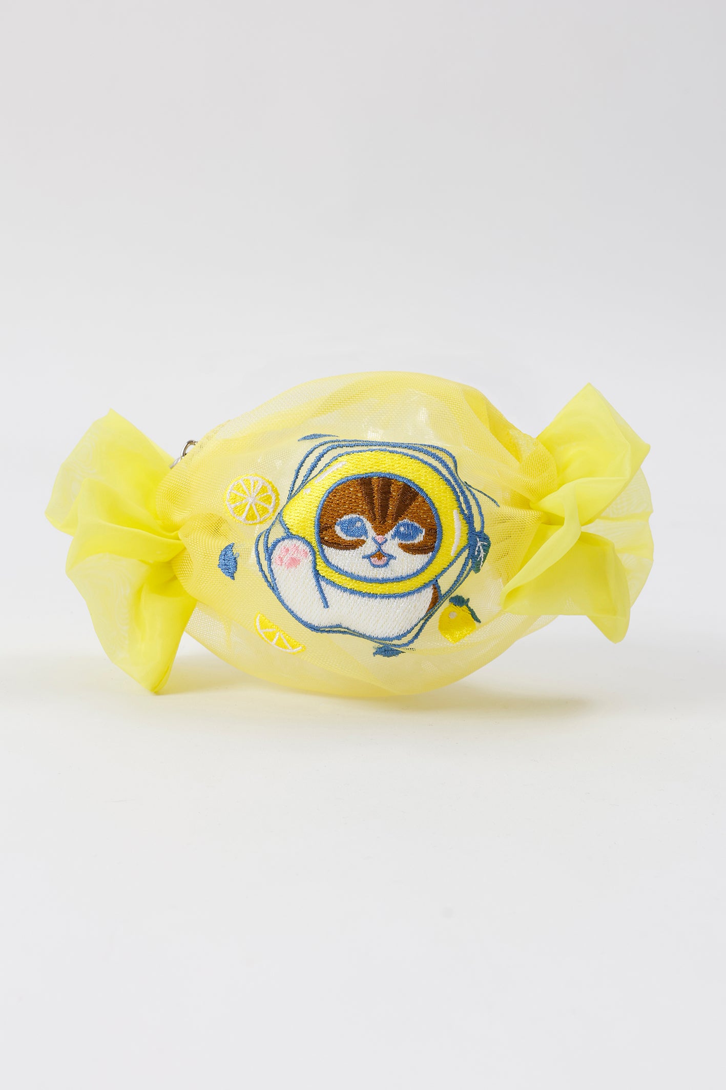 【2BUY10%OFF対象商品】mofusand キャンディポーチ レモン イエロー