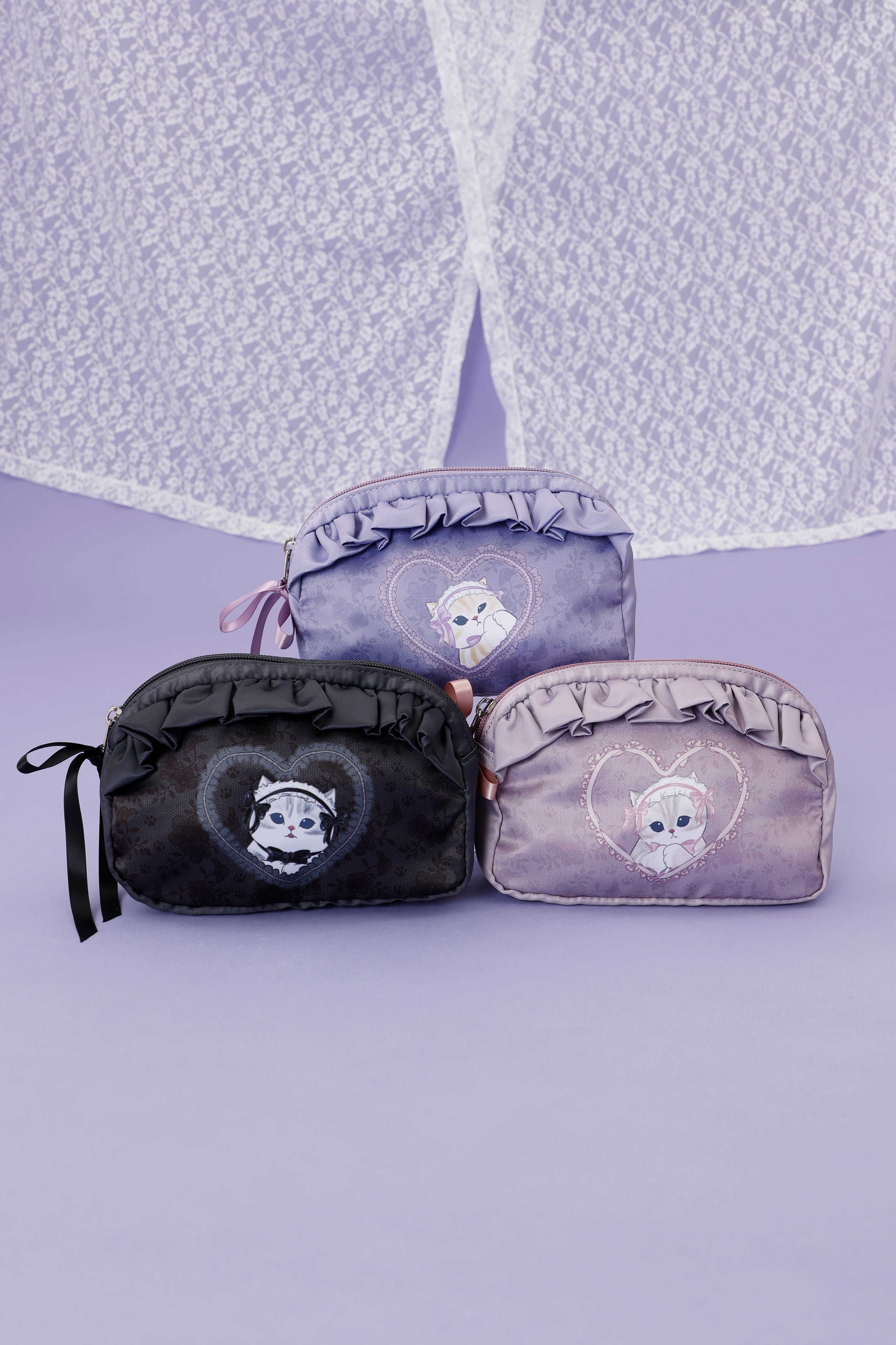 【2BUY10%OFF対象商品】mofusand バレエコア ポーチ ももりぼにゃん ピンク