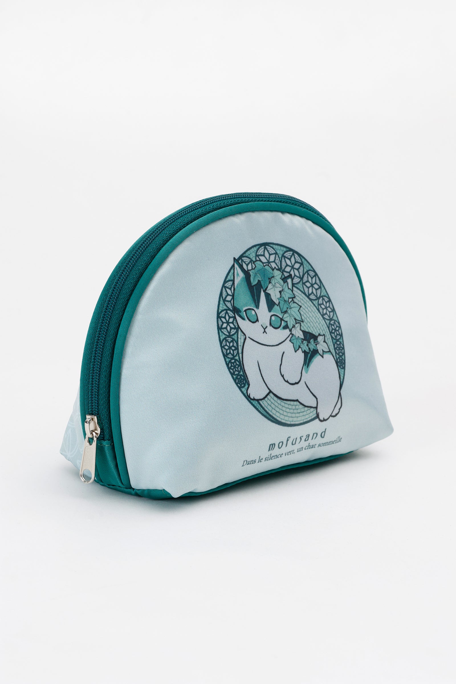 【2BUY10%OFF対象商品】mofusand ポーチ アールヌーヴォー風 アイビー セージグリーン