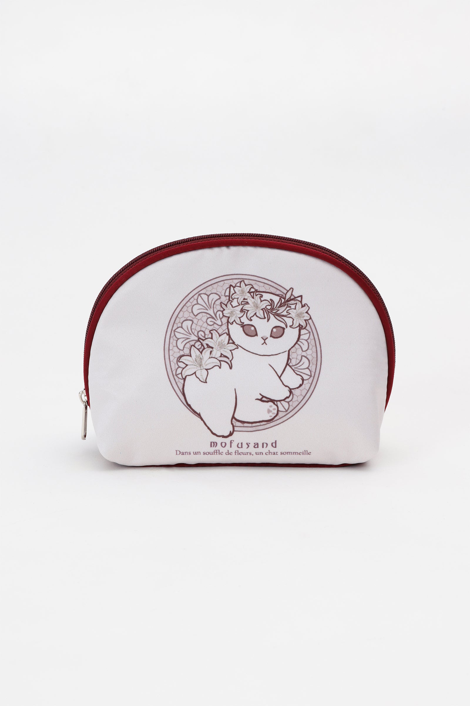 【2BUY10%OFF対象商品】mofusand ポーチ アールヌーヴォー風 リリー ダスティピンク