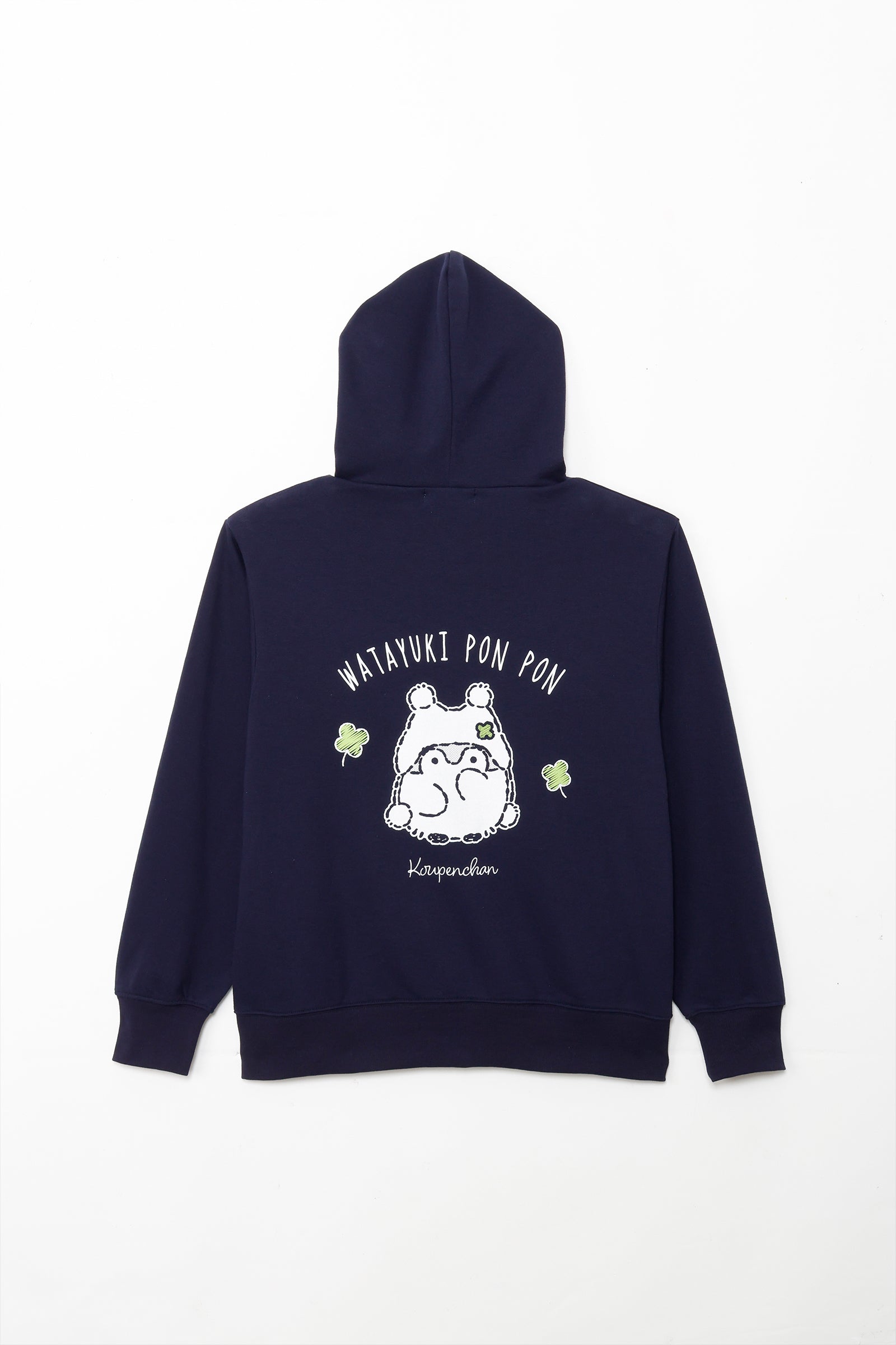 【2BUY10%OFF対象商品】コウペンちゃん ZIPパーカー わた雪ぽんぽん ネイビー