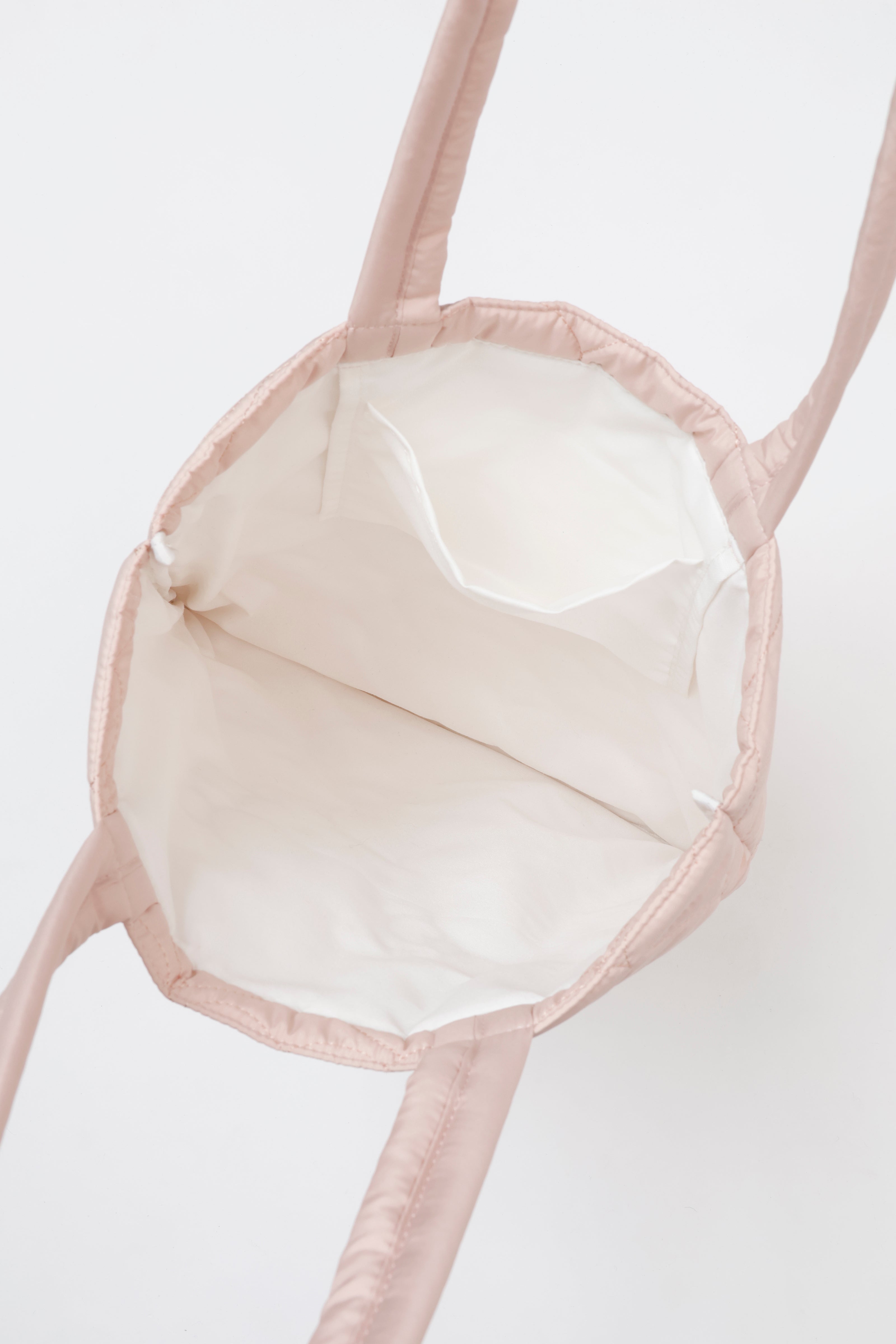 【2BUY10%OFF対象商品】Lil ala mode ハートキルティングトートバッグ ナッツ ピンク ONE