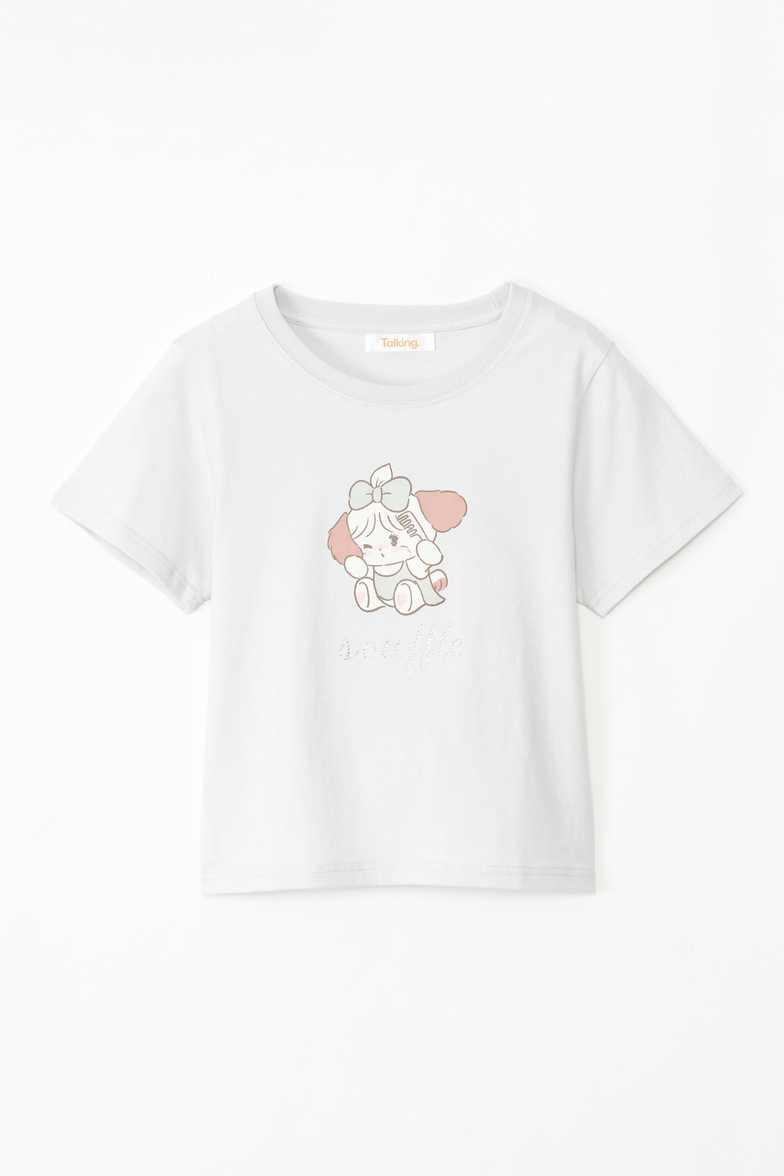 【2BUY10%OFF対象商品】Lil ala mode Tシャツ スフレ ナチュラル