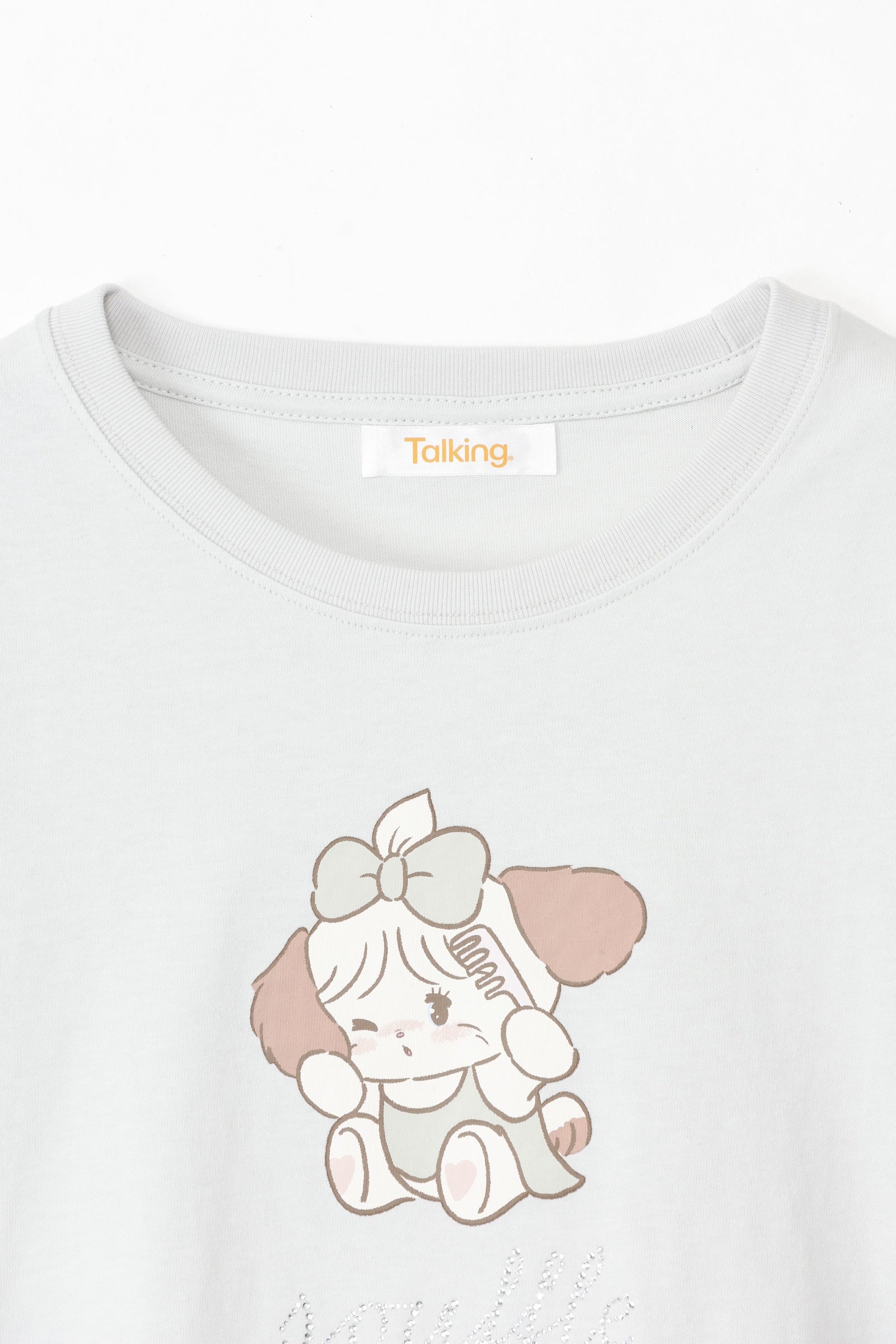 【2BUY10%OFF対象商品】Lil ala mode Tシャツ スフレ ナチュラル