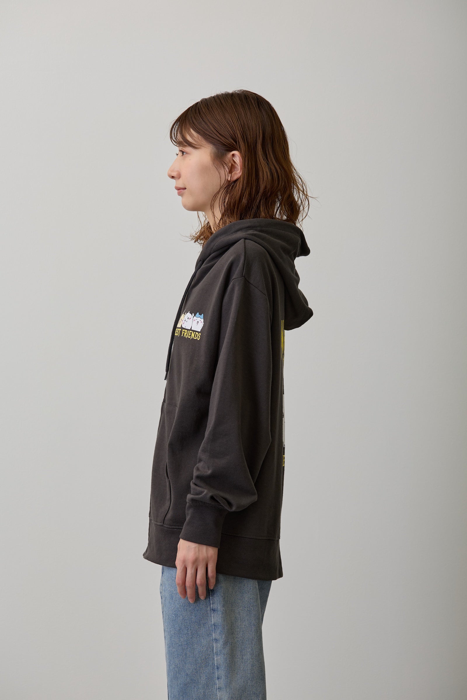 【2BUY10%OFF対象商品】ちいかわ ZIPパーカー 仲良しトリオ スミ