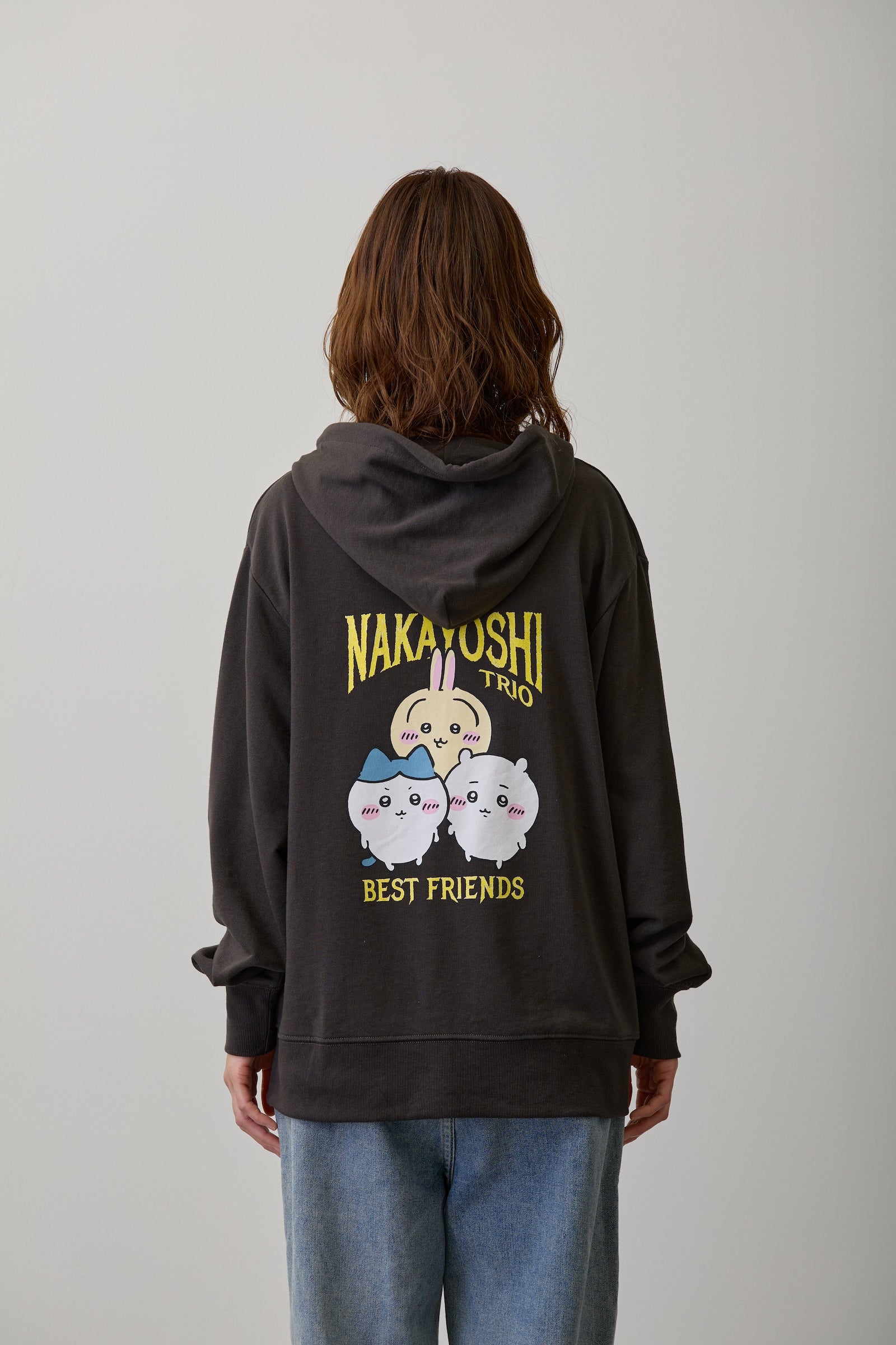 【2BUY10%OFF対象商品】ちいかわ ZIPパーカー 仲良しトリオ スミ