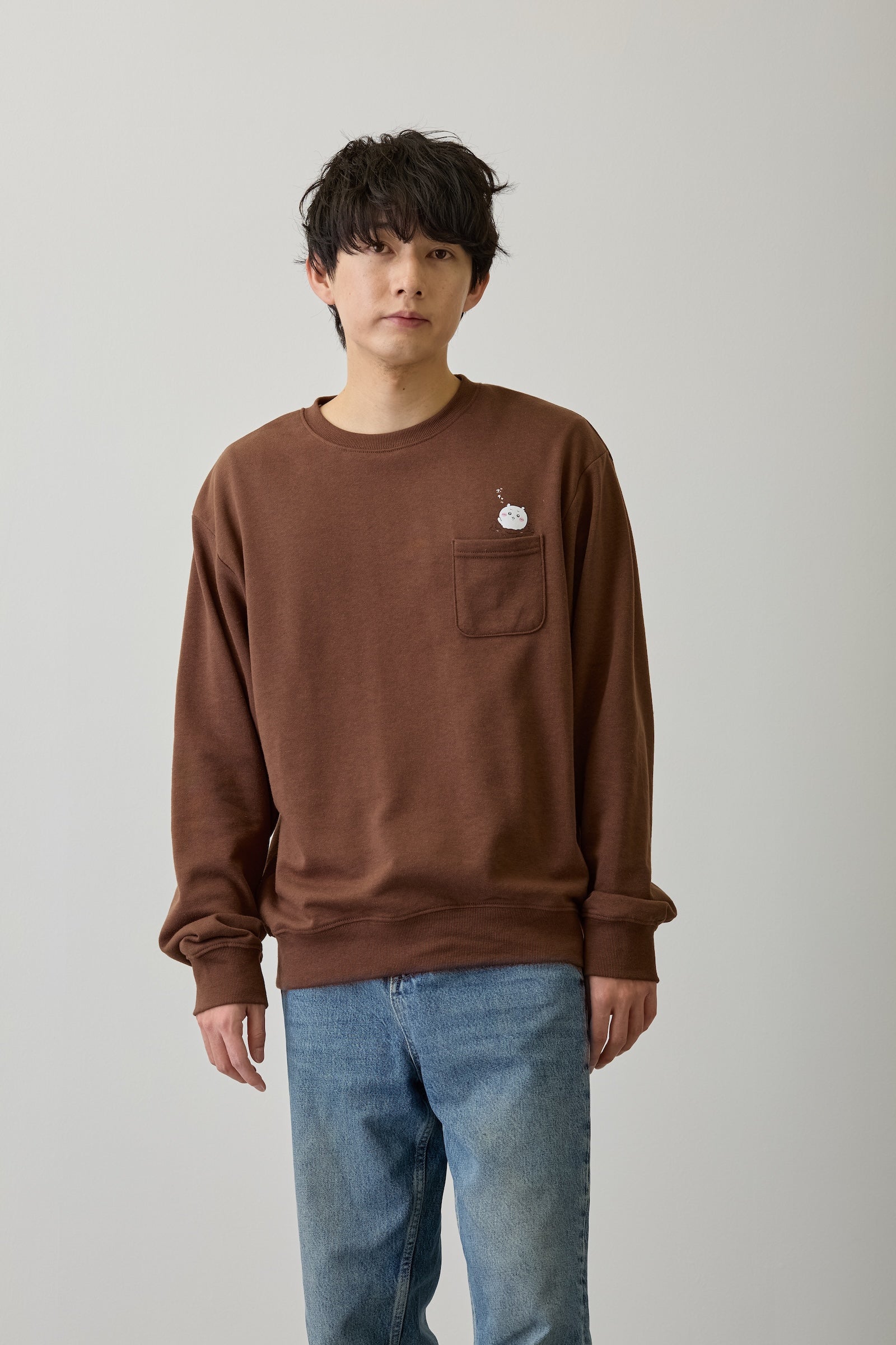 ちいかわ スウェット 自分フォンデュ ブラウン