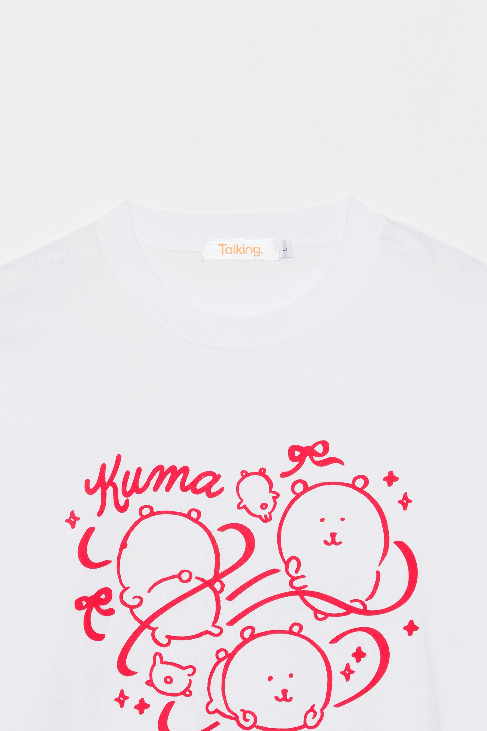 ナガノキャラクターズ 長袖Tシャツ リボン ホワイト