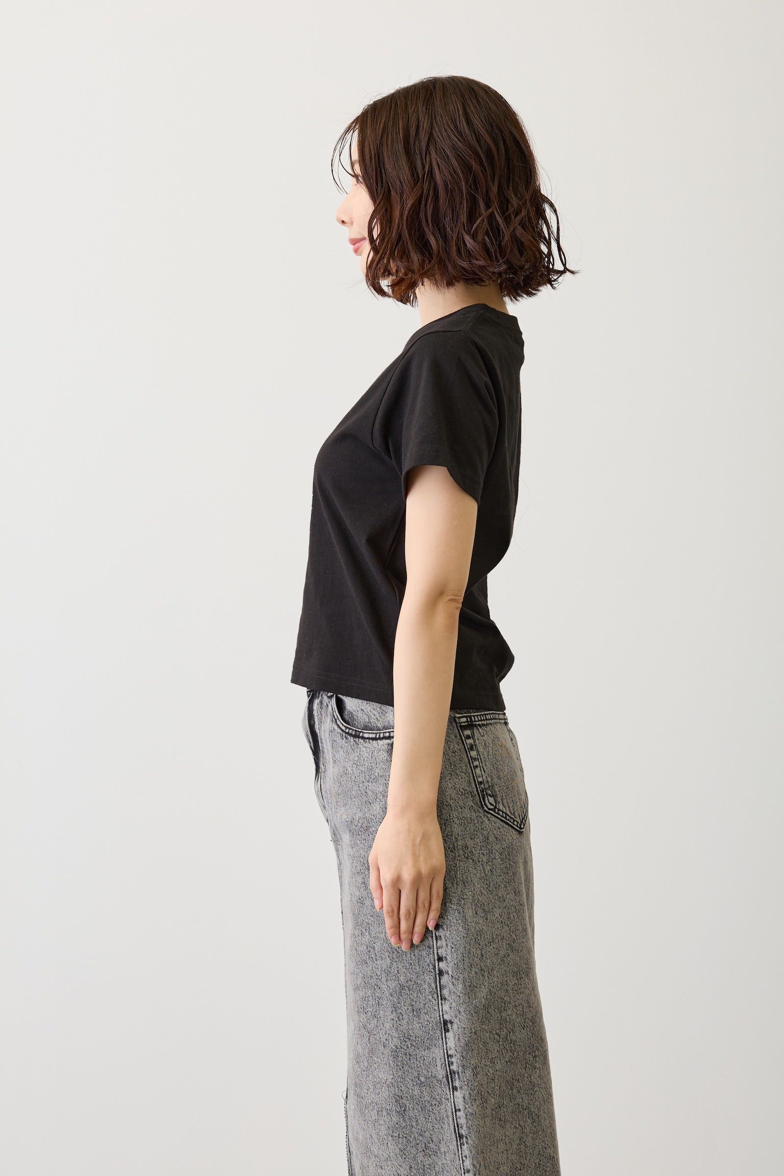 【2BUY10%OFF対象商品】Lil ala mode Tシャツ キャミー ブラック