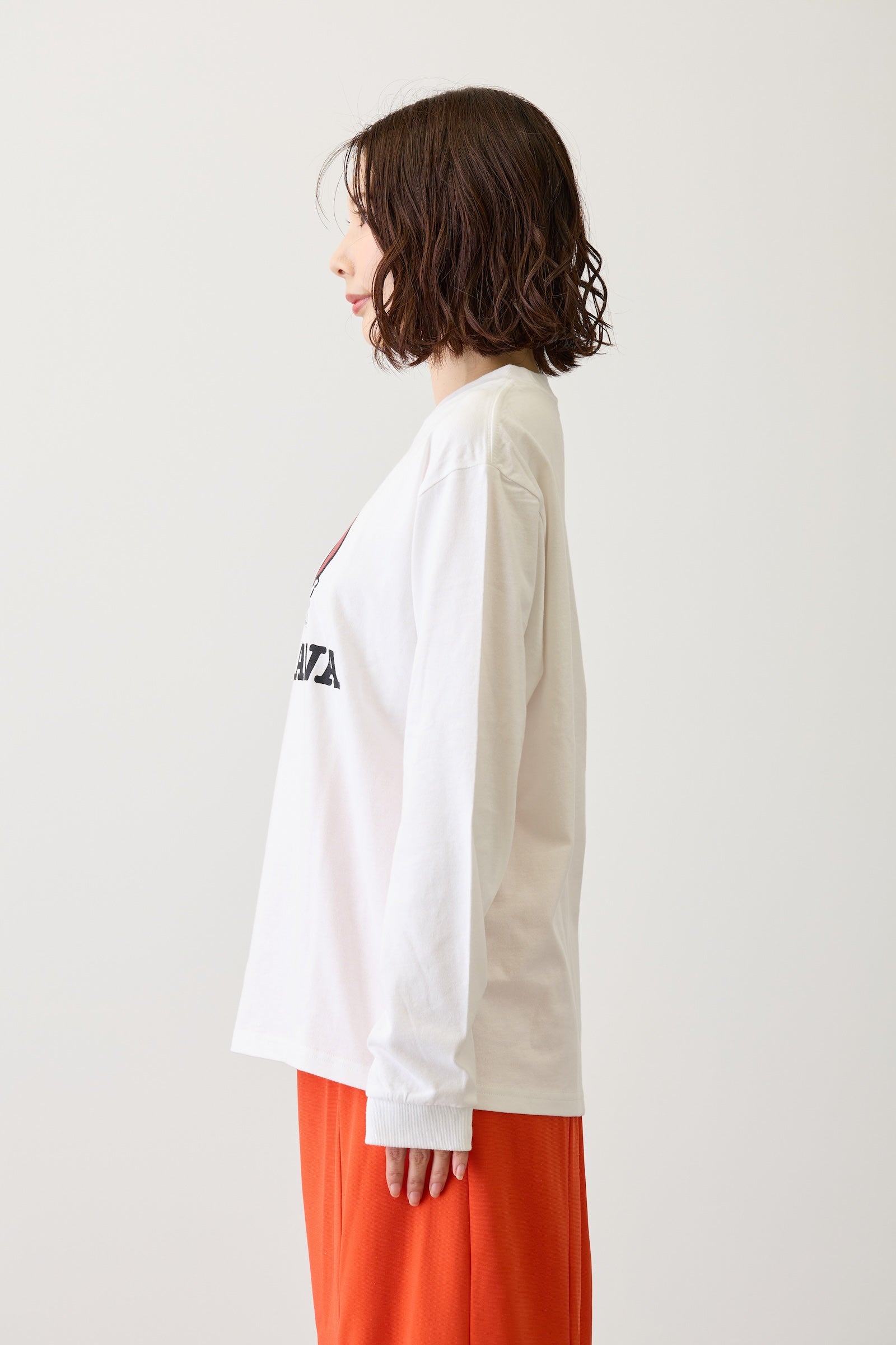 ちいかわ 長袖Tシャツ I LOVE CHIIKAWA ホワイト