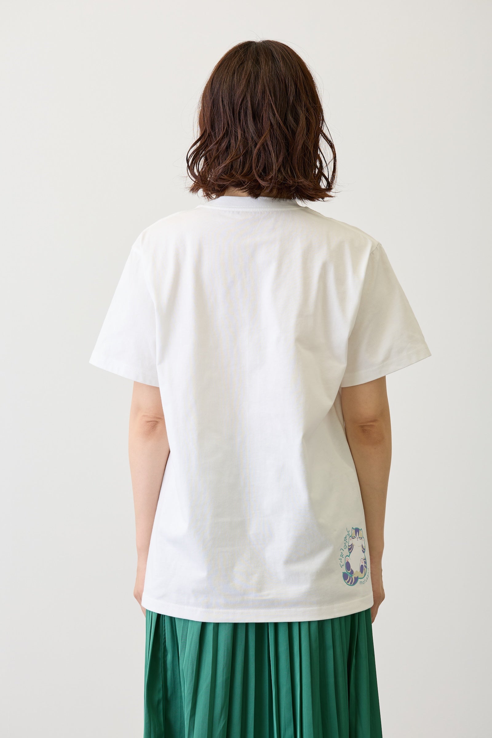 【2BUY10%OFF対象商品】mofusand Tシャツ なにもわるくにゃい 洗濯物だいすきにゃん ホワイト