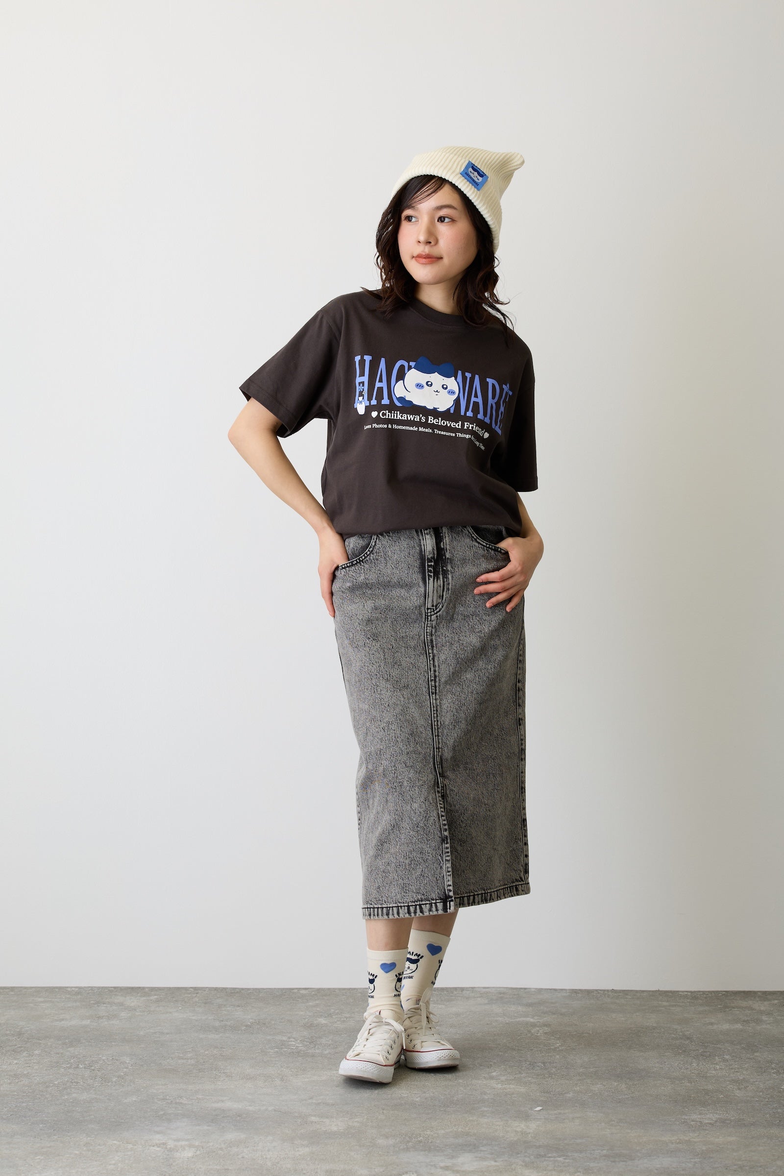 ちいかわ Tシャツ ハチワレシリーズ スミ