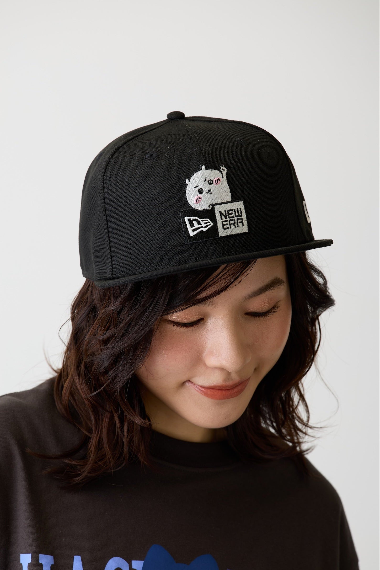 【2BUY10%OFF対象商品】NEW ERA® 9FIFTY™ ちいかわ BOX LOGO BLACK