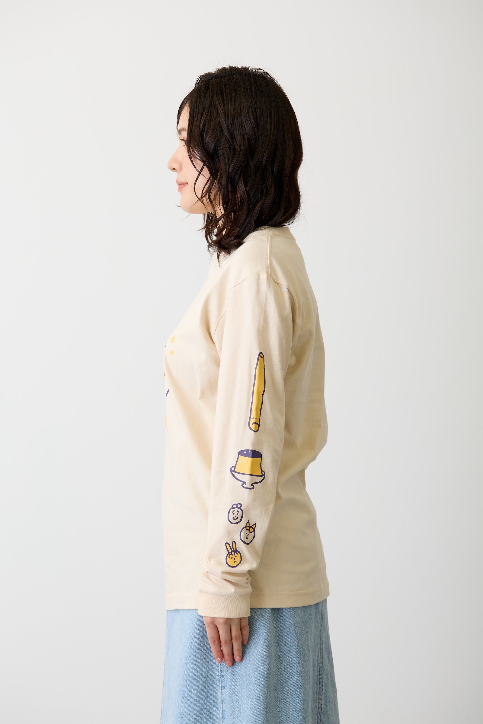 ちいかわ L/STシャツ うさぎ サンドベージュ