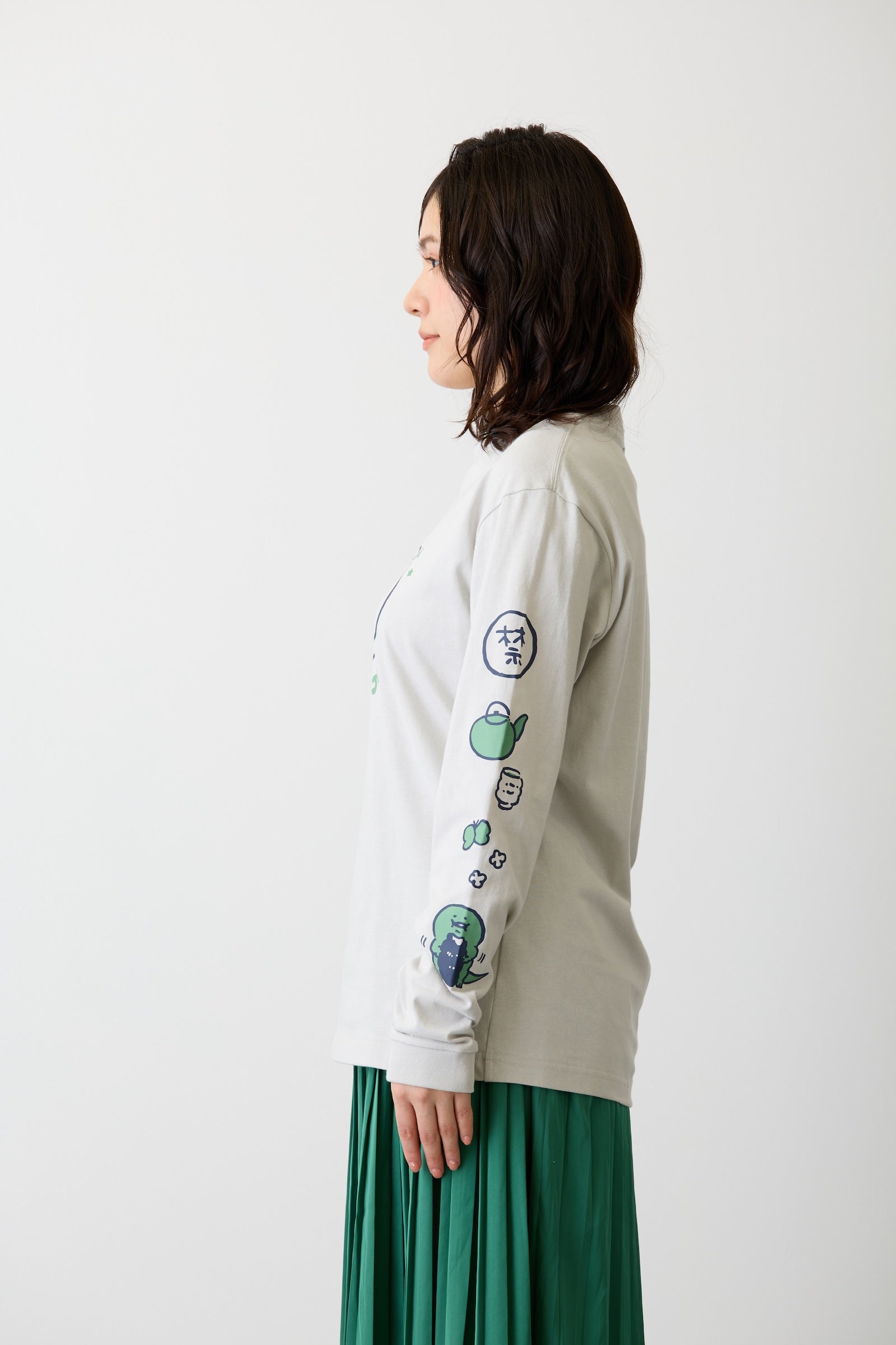 ちいかわ L/STシャツ くりまんじゅう フロストグレー