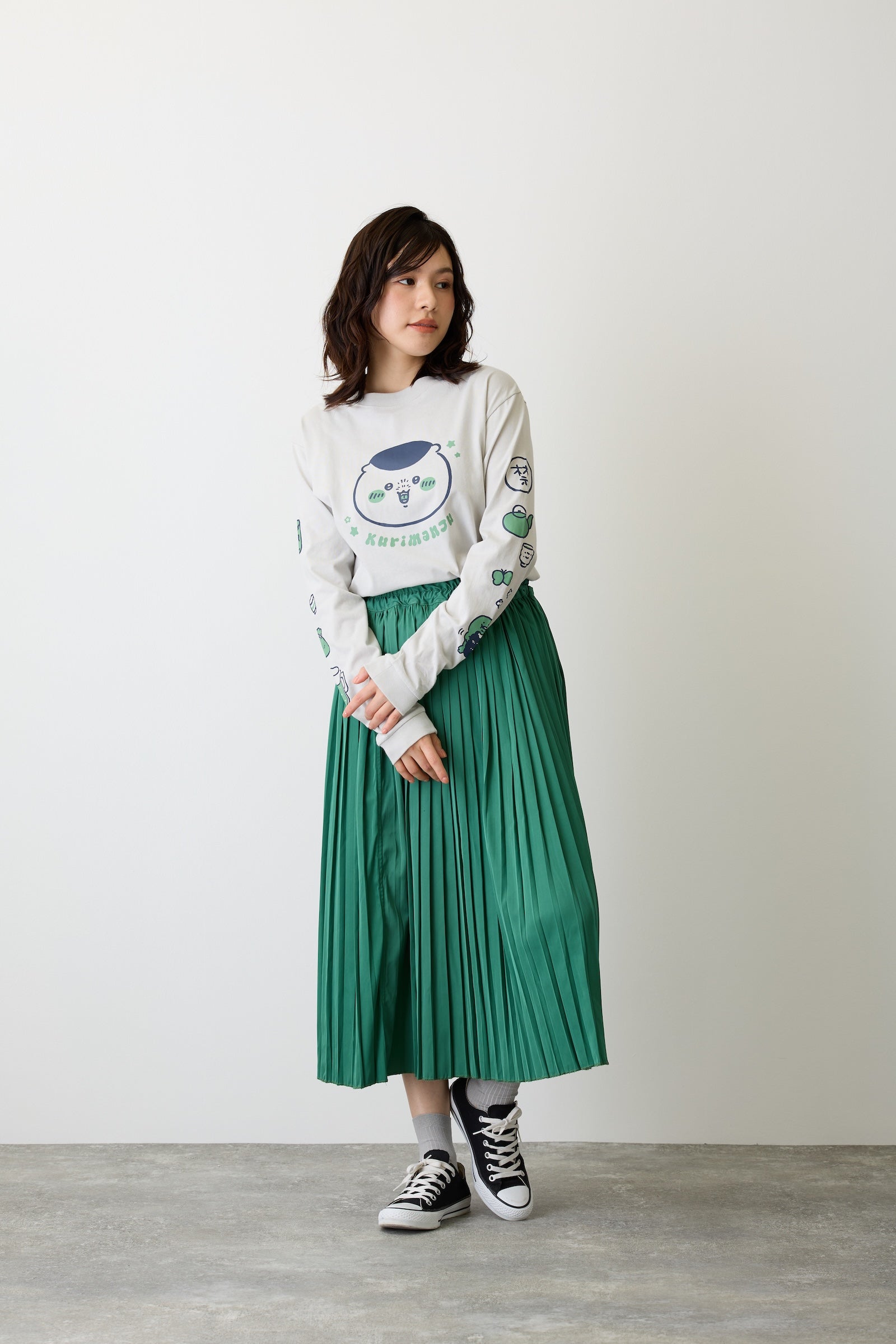 ちいかわ L/STシャツ くりまんじゅう フロストグレー