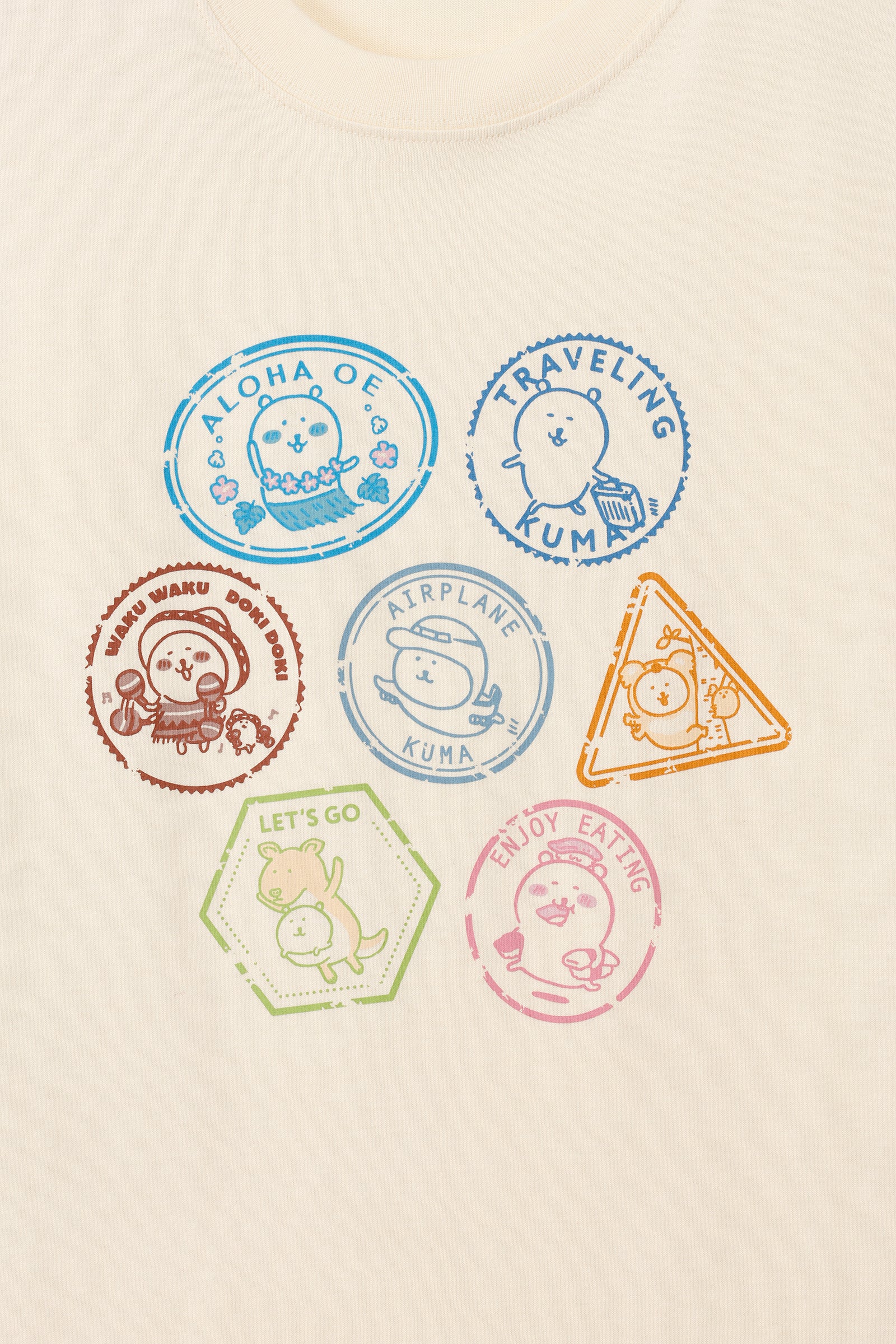 ナガノキャラクターズ Tシャツ トラベル ナチュラル