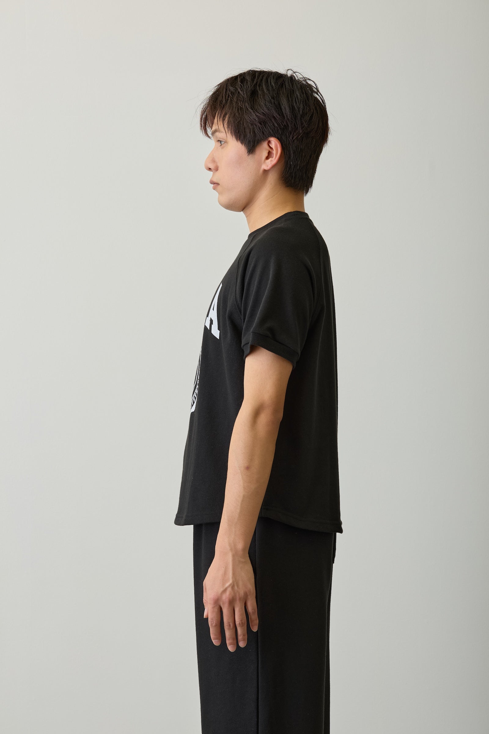 ナガノキャラクターズ Tシャツ カレッジ くま ブラック