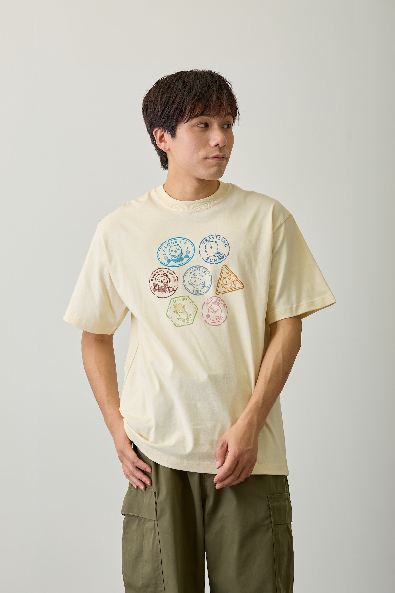 ナガノキャラクターズ Tシャツ トラベル ナチュラル