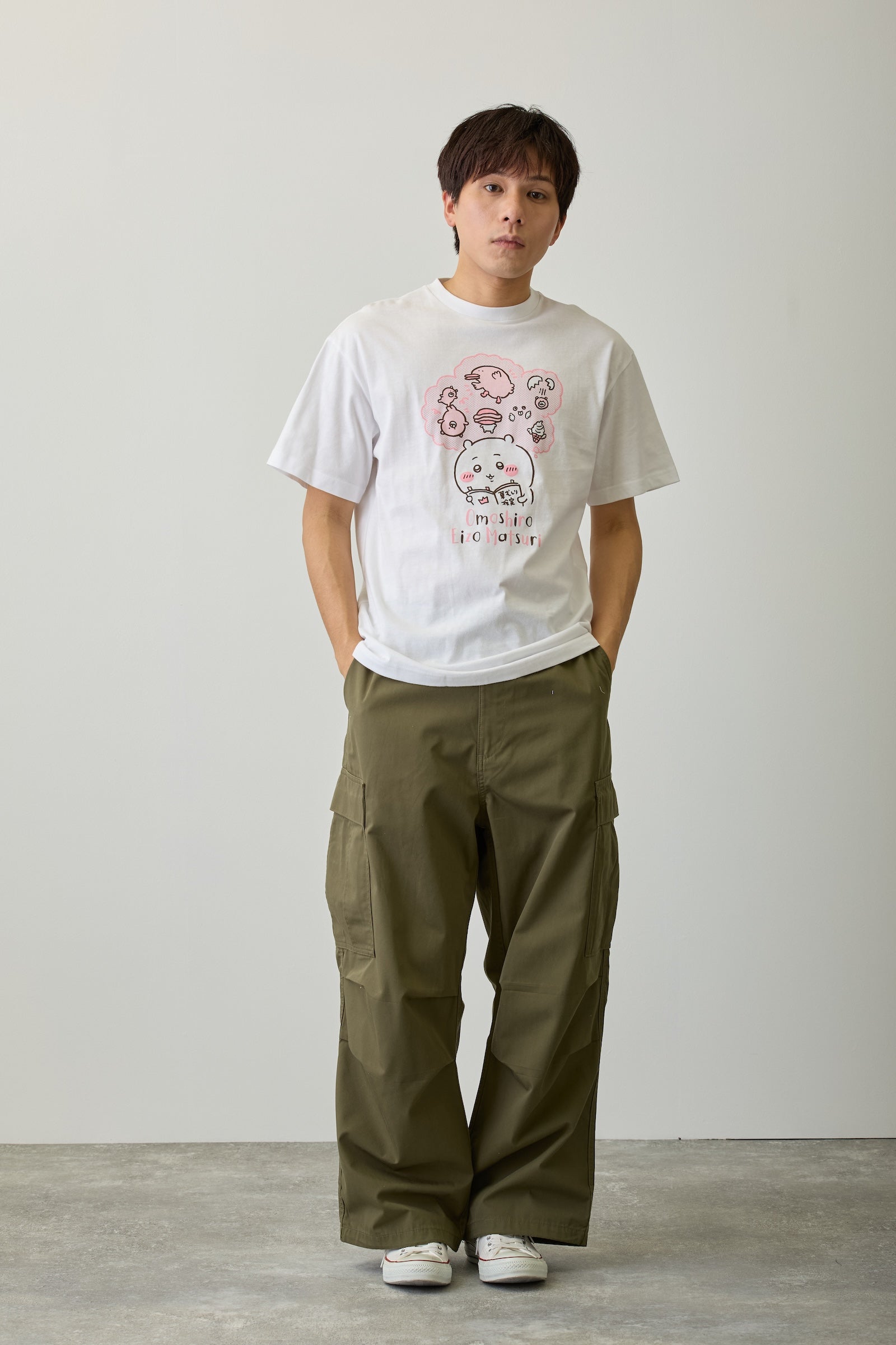 ちいかわ パックTシャツ パックA WH/NY