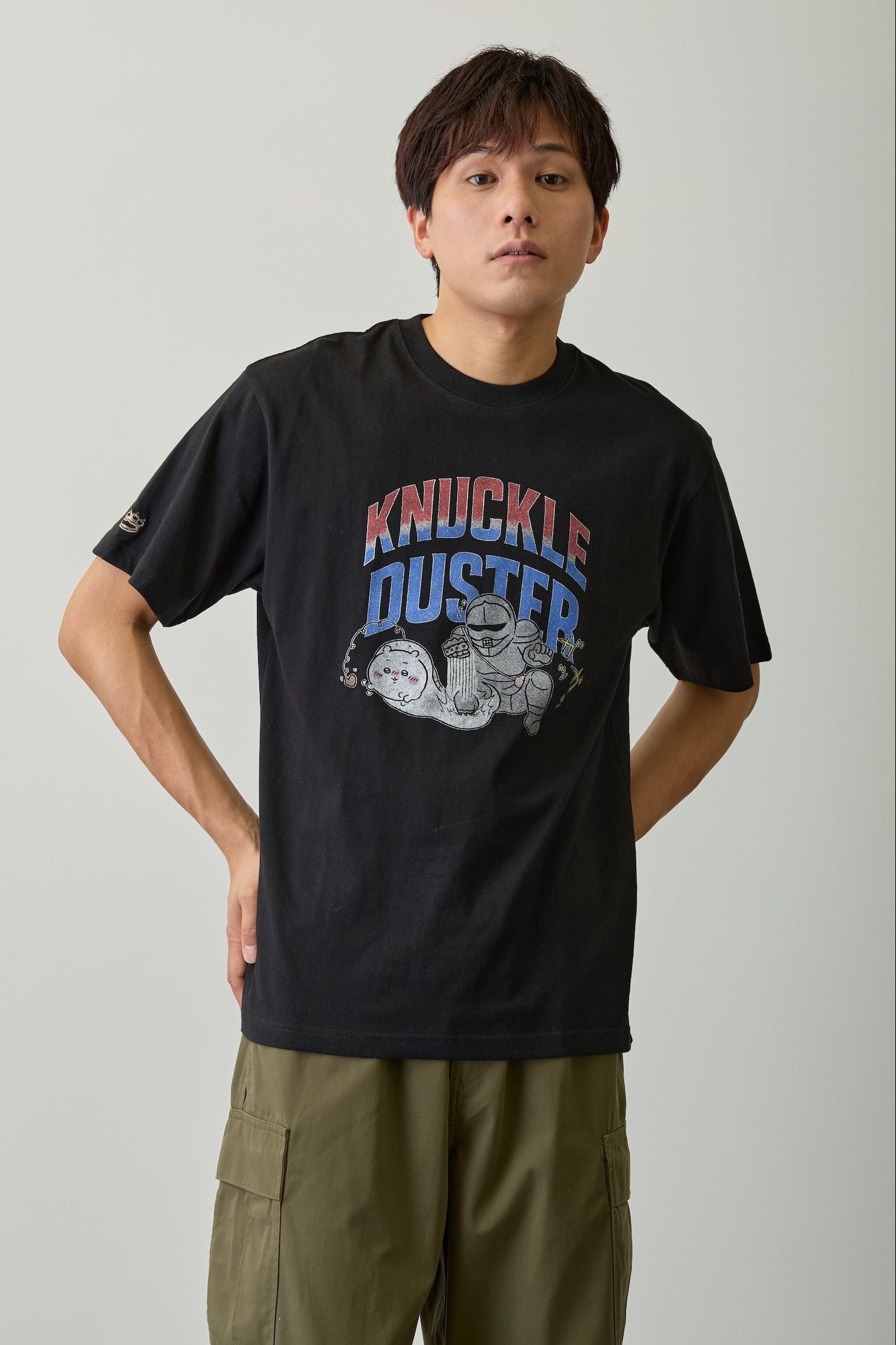 ちいかわ Tシャツ KNUCKLE DUSTER ブラック