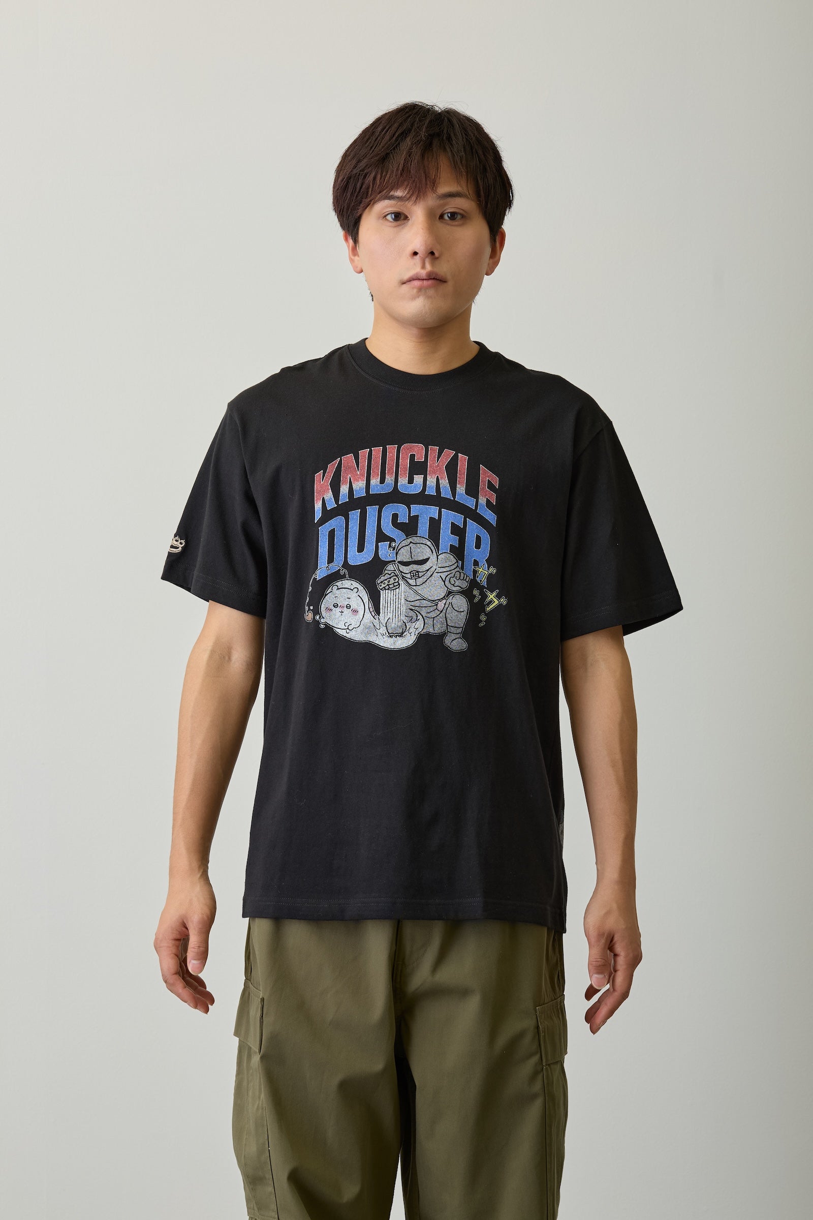 ちいかわ Tシャツ KNUCKLE DUSTER ブラック