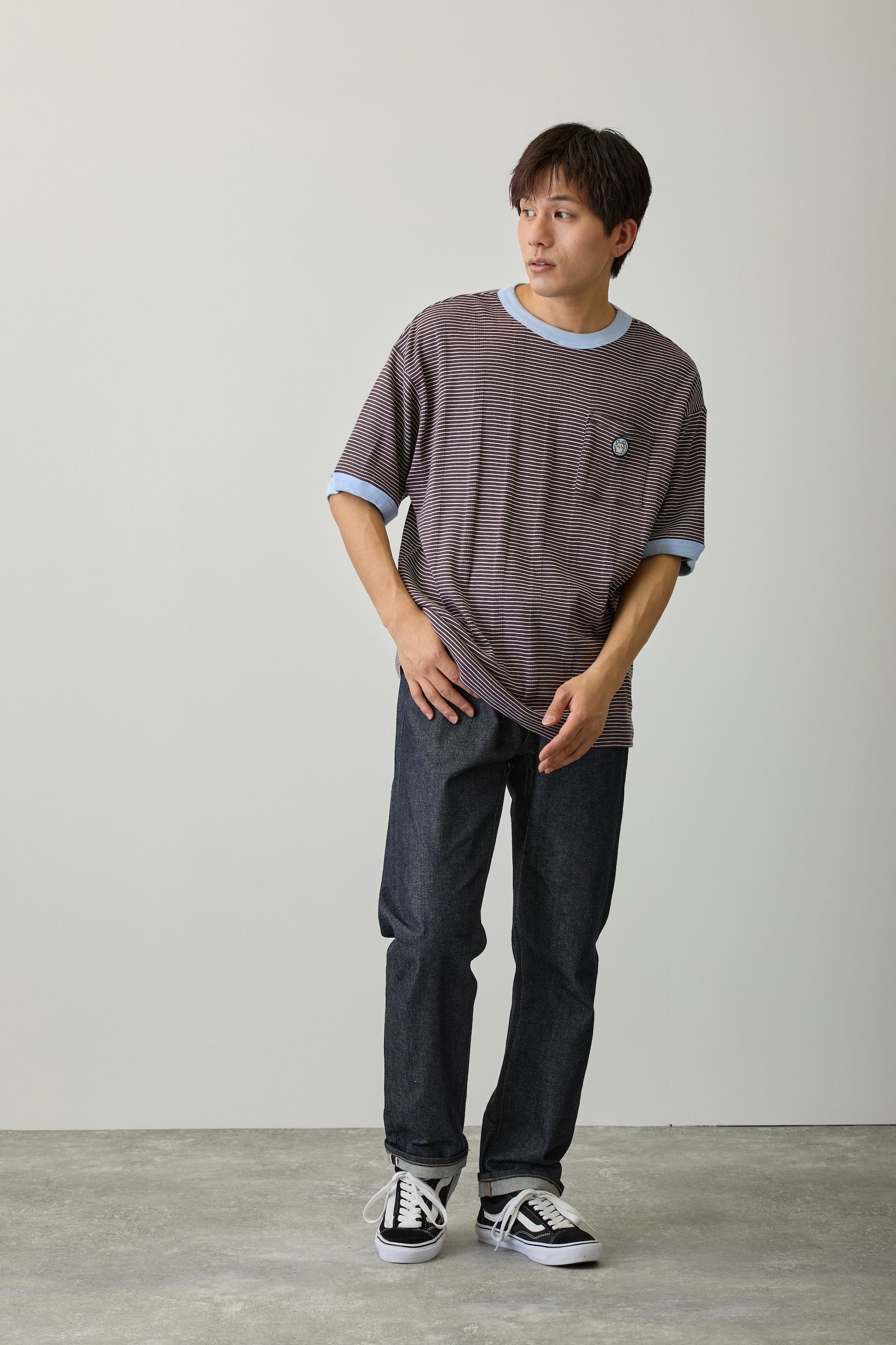 【2BUY10%OFF対象商品】ちいかわ ビッグシルエットポケットTシャツ Robert P.Miller×Talking モモンガ COFFEE