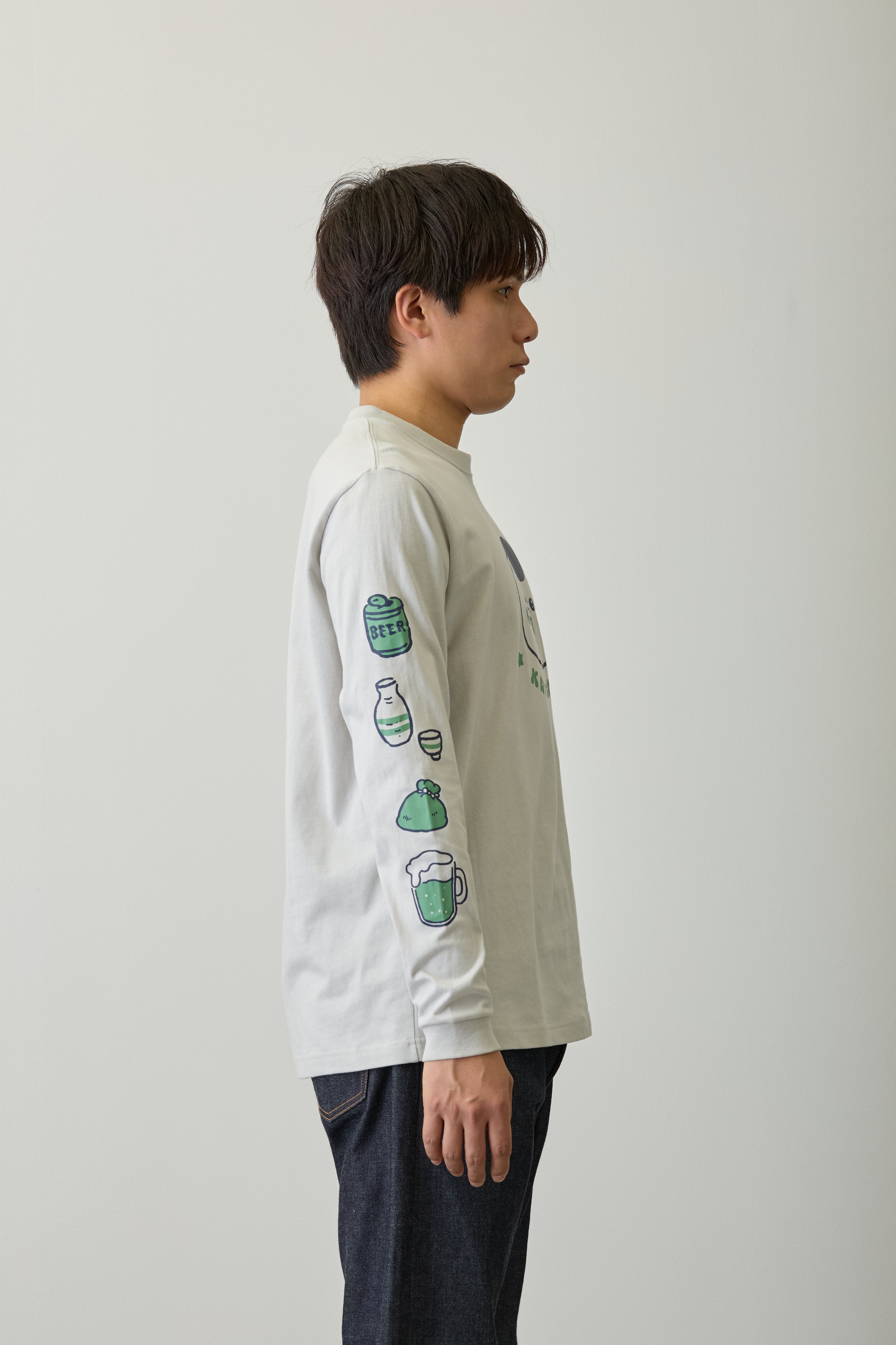 ちいかわ L/STシャツ くりまんじゅう フロストグレー