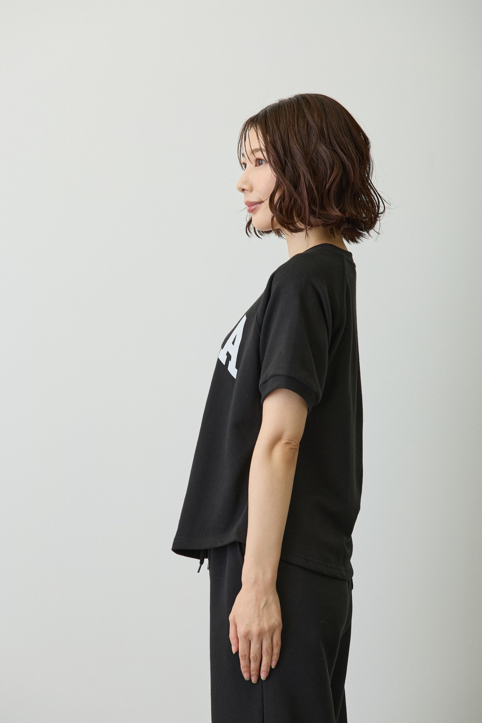 ナガノキャラクターズ Tシャツ カレッジ くま ブラック