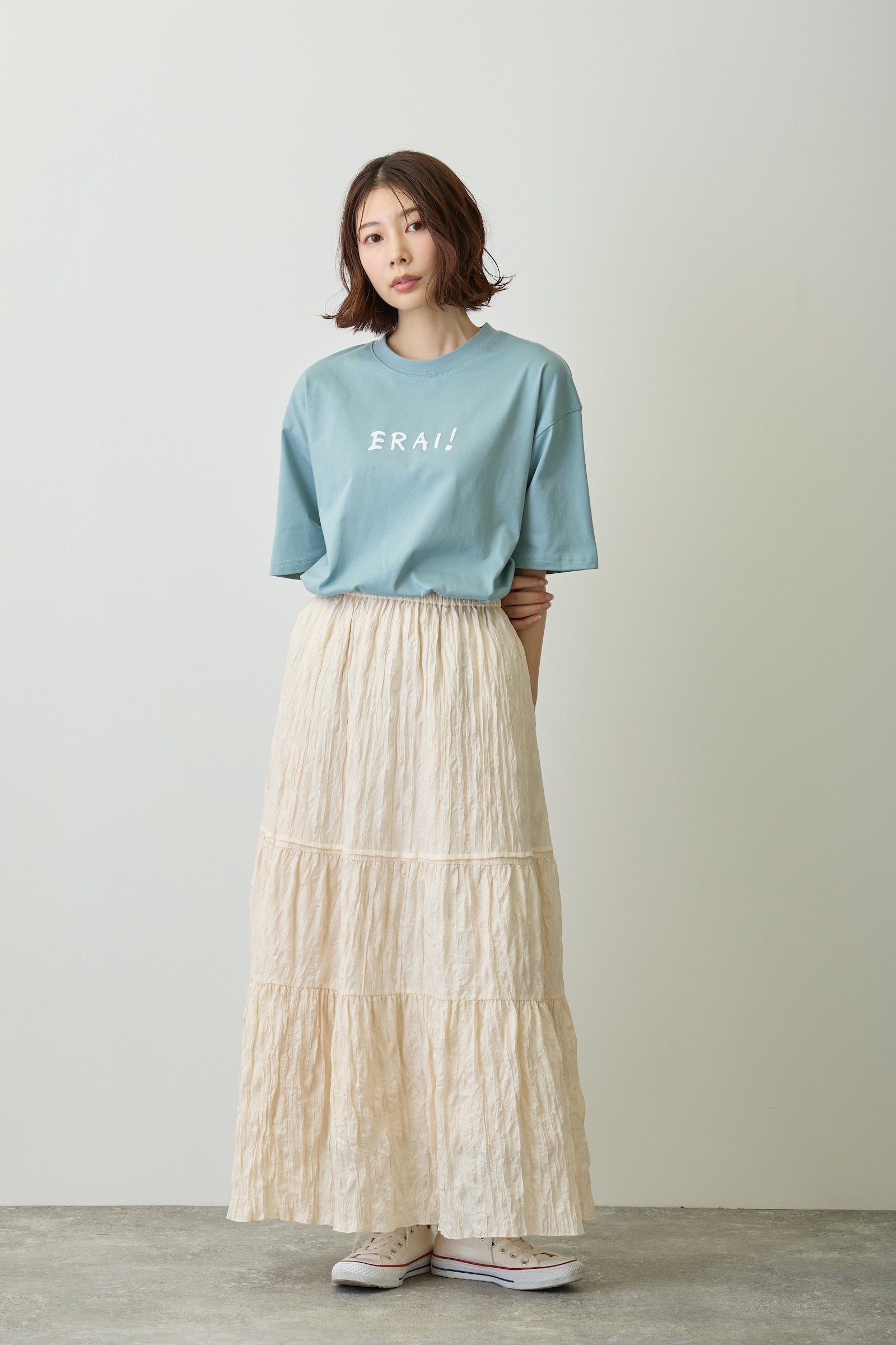 【2BUY10%OFF対象商品】コウペンちゃん ビッグシルエットTシャツ YOU ARE SUPER ERAI~! ブルーグレー