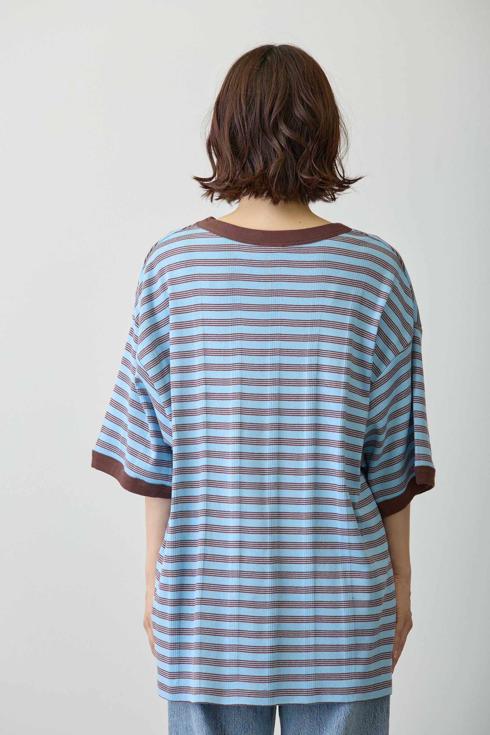 【2BUY10%OFF対象商品】ちいかわ ビッグシルエットポケットTシャツ Robert P.Miller×Talking ハチワレ BLUEBERRY