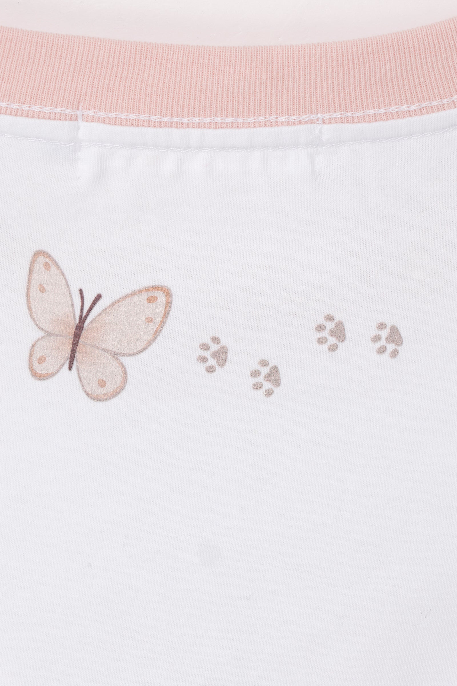 mofusand Tシャツ ちょうちょにゃん ももはねにゃん ホワイト