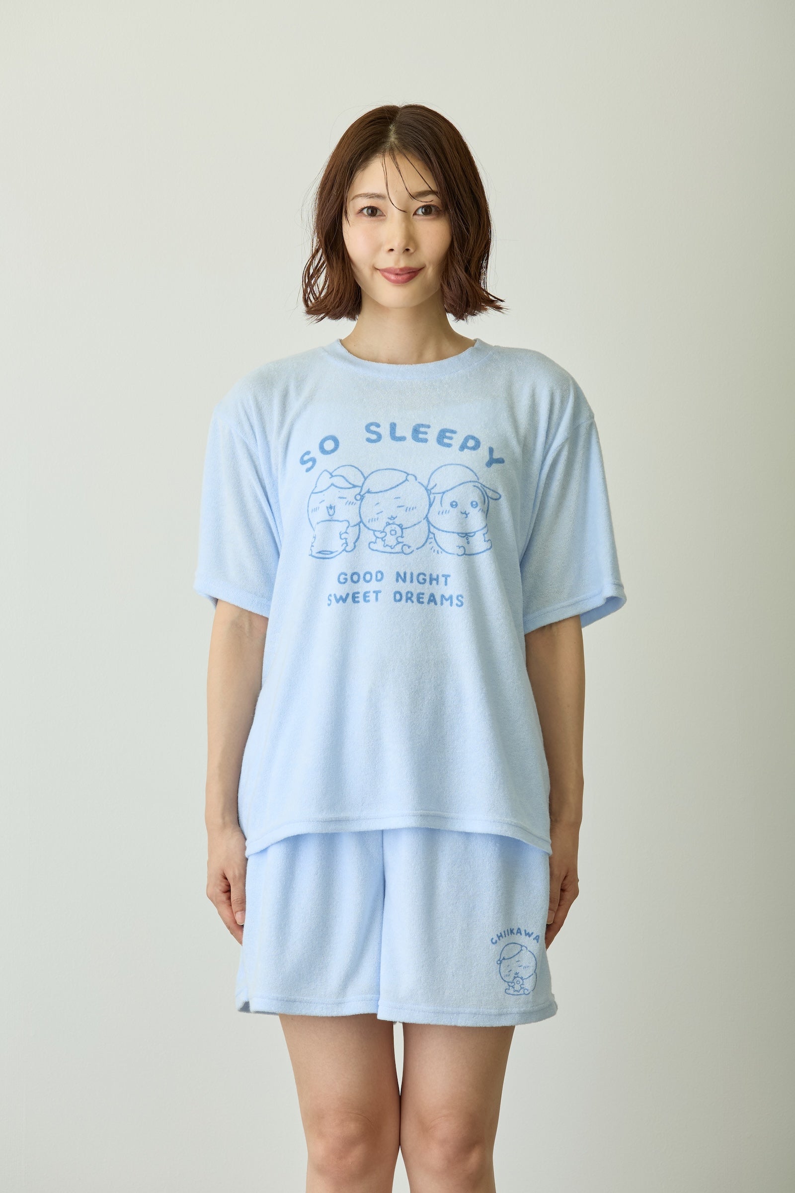 ちいかわ ルームウェアセットアップ SO SLEEPY ブルー