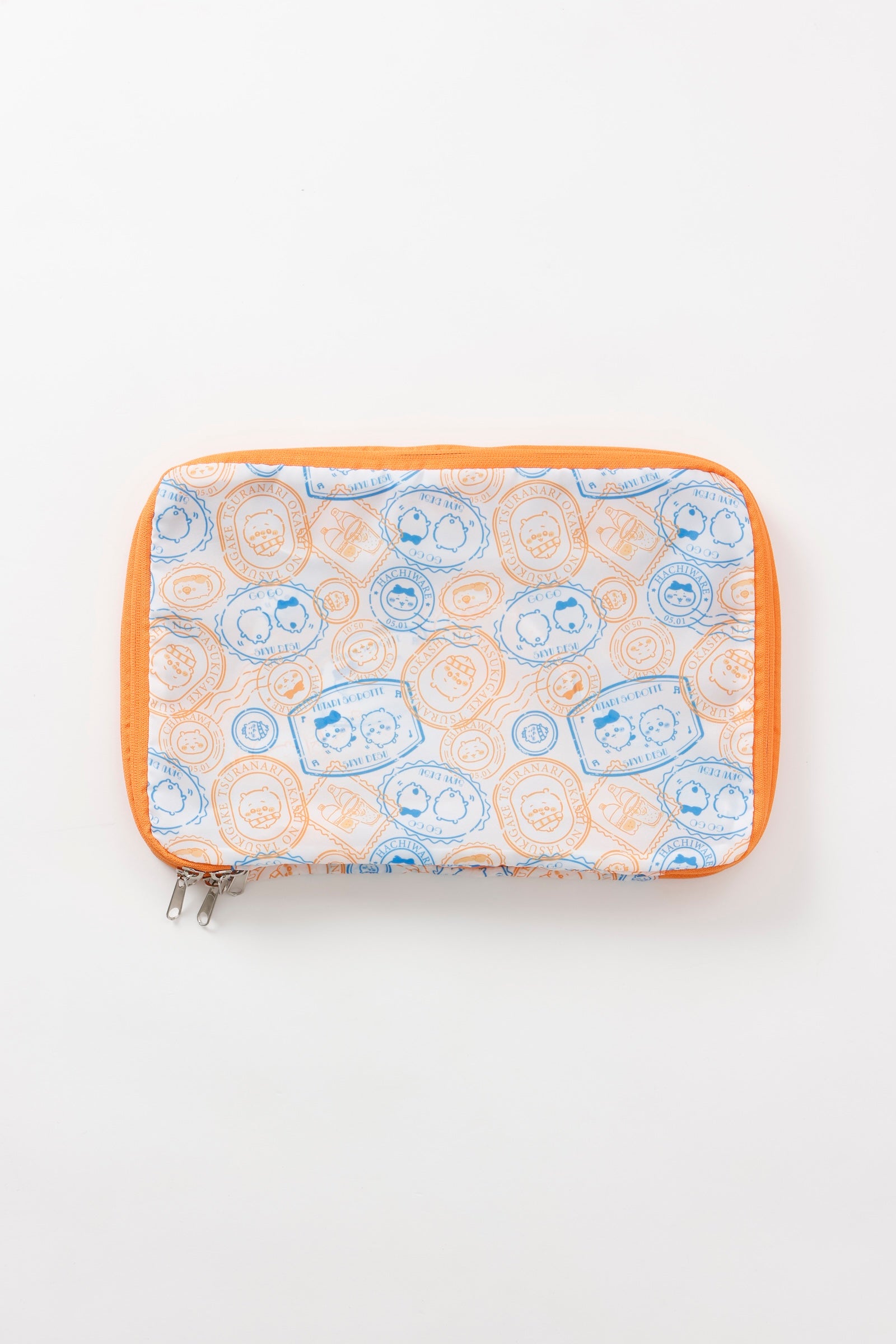 ちいかわ 圧縮バッグ スタンプデザイン オレンジ ONE