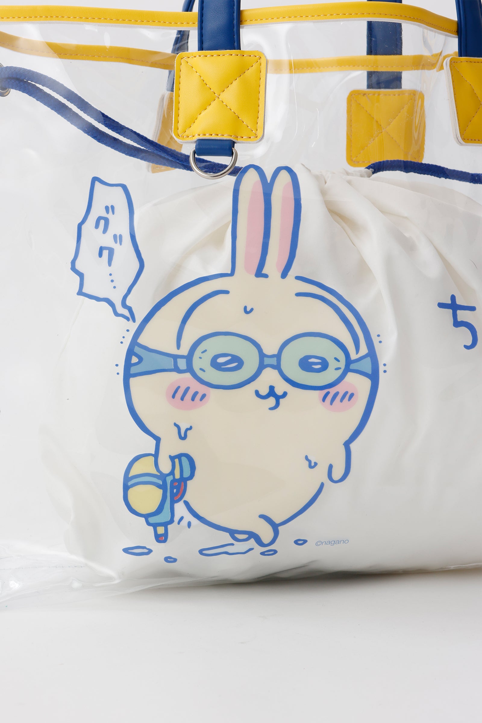 ちいかわ クリアトートバッグ ゴーグルうさぎ ホワイト ONE