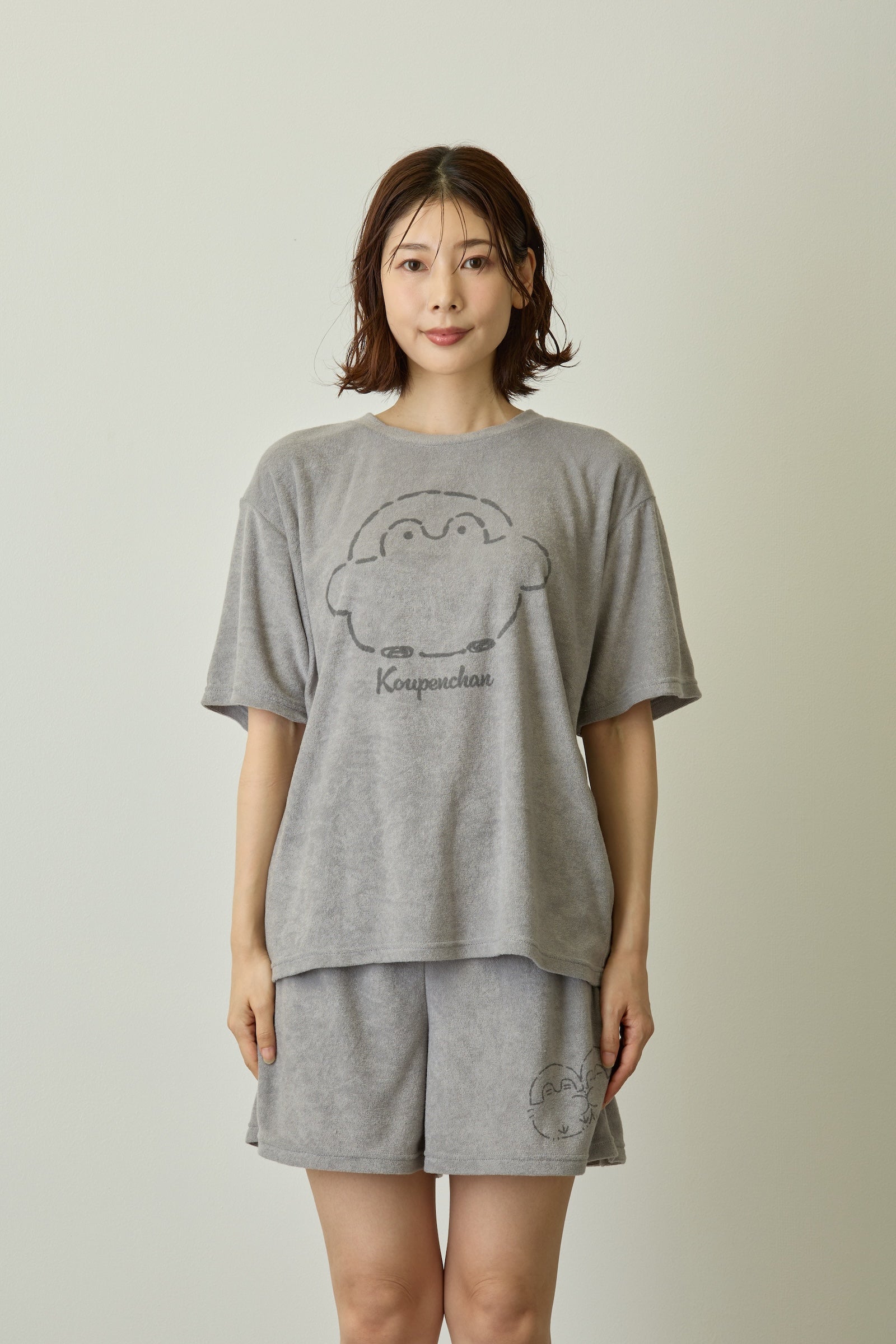 コウペンちゃん ルームウェアセットアップ ぽけー グレー
