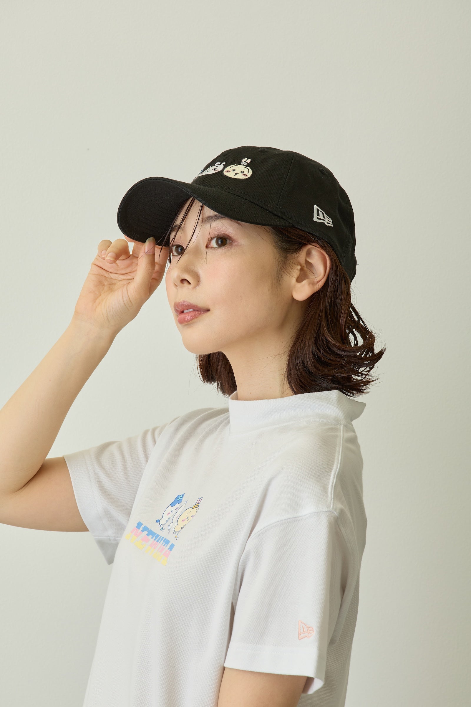 9TWENTY ちいかわ / ちいかわ・ハチワレ・うさぎ ブラック