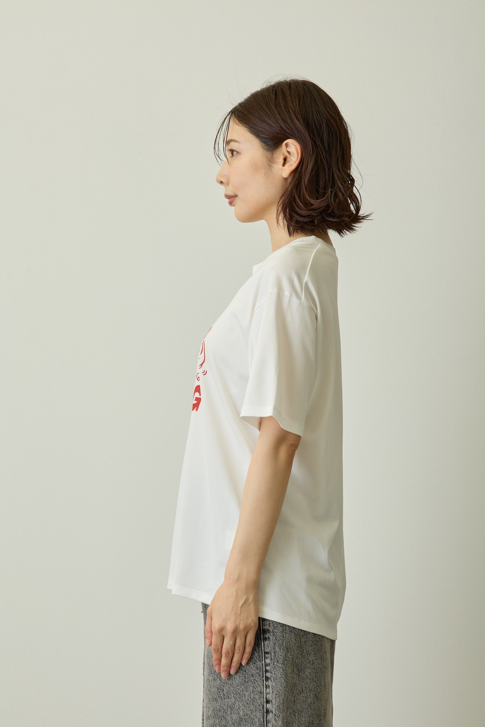 ちいかわ ドライTシャツ MOVE みんな ホワイト