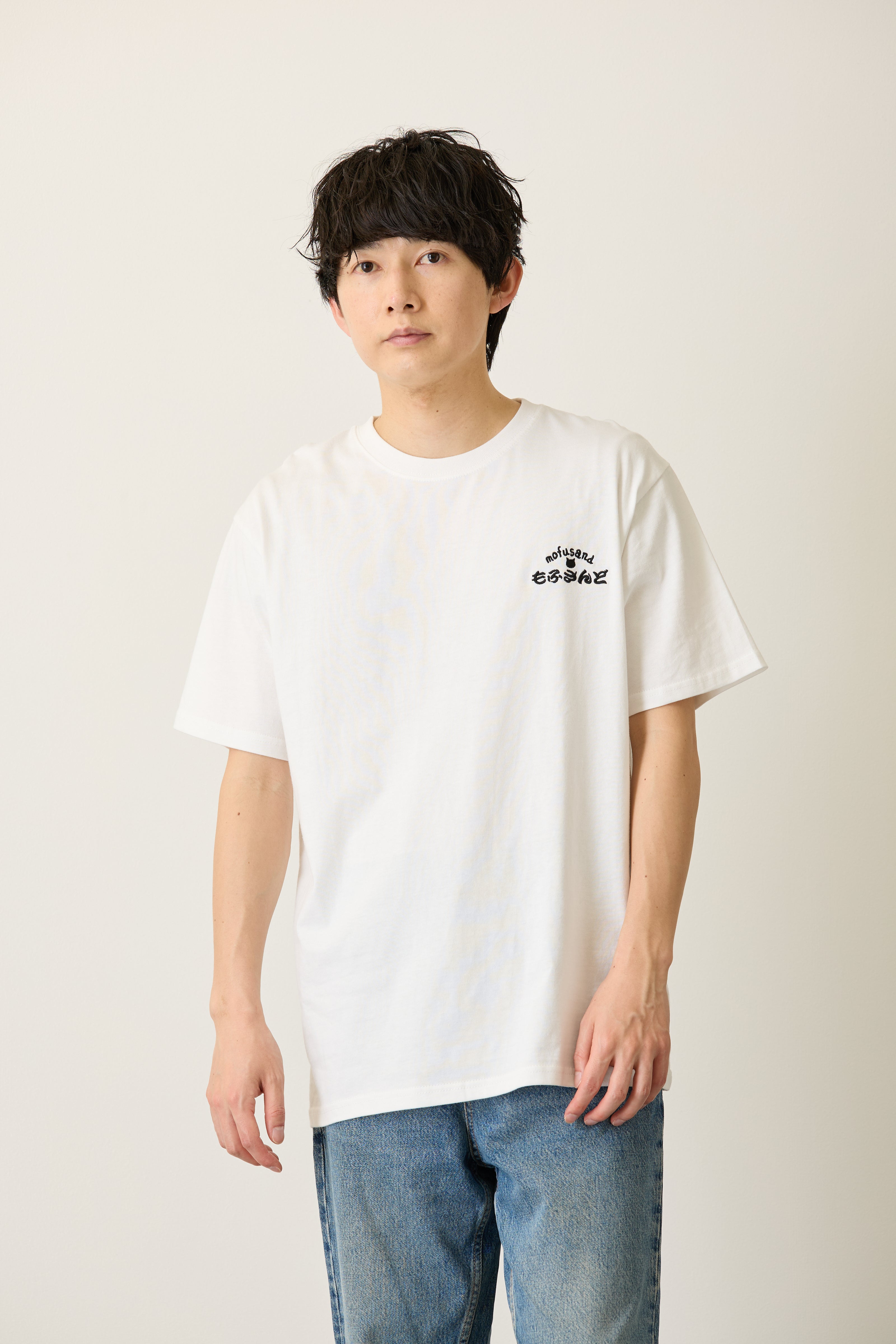 mofusand お寿司 Tシャツ 寿司下駄 ホワイト