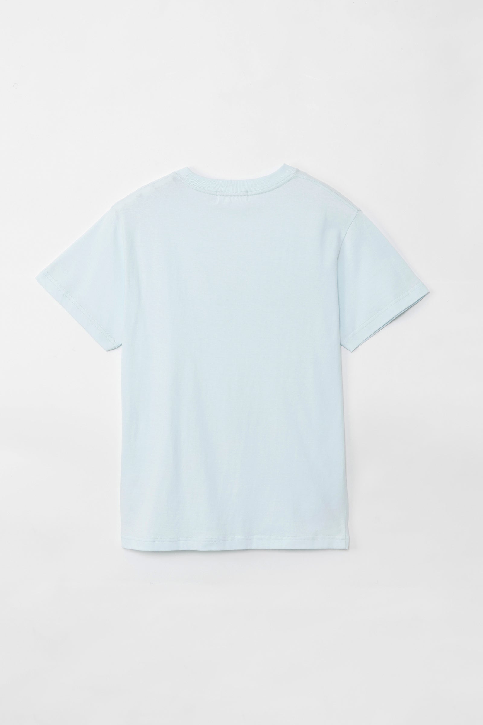 mofusand×日比谷花壇 Tシャツ ボタニカル ペールブルー