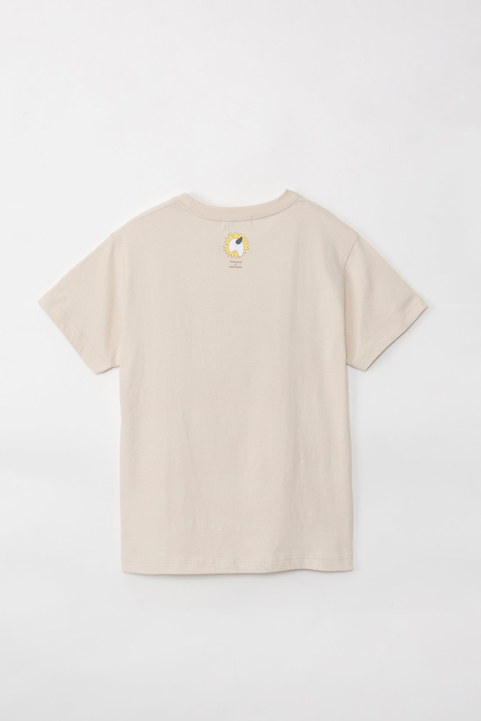 mofusand×日比谷花壇 Tシャツ サンフラワー ナチュラル