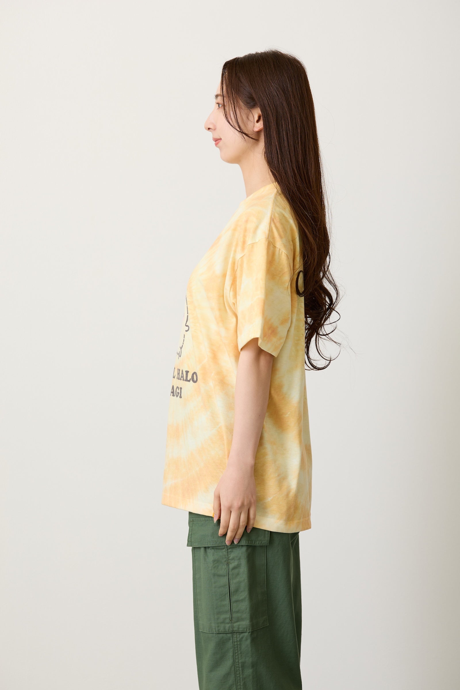 ちいかわ Tシャツ タイダイ 天使の輪 イエロー