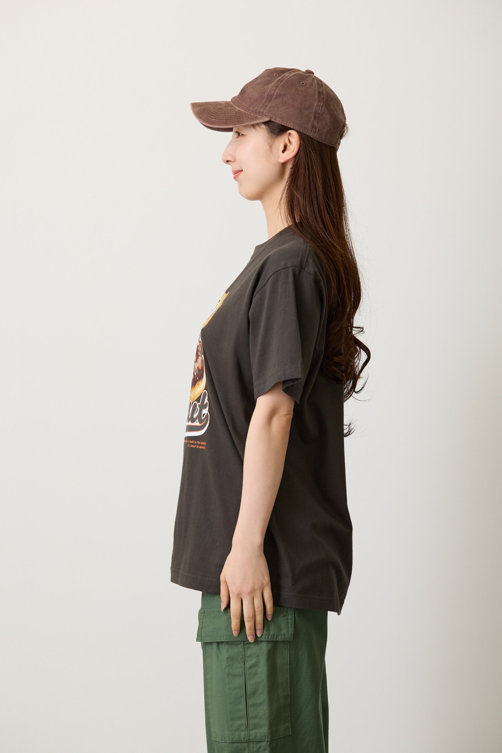 可愛い嘘のカワウソ Tシャツ ドーナツ スミ