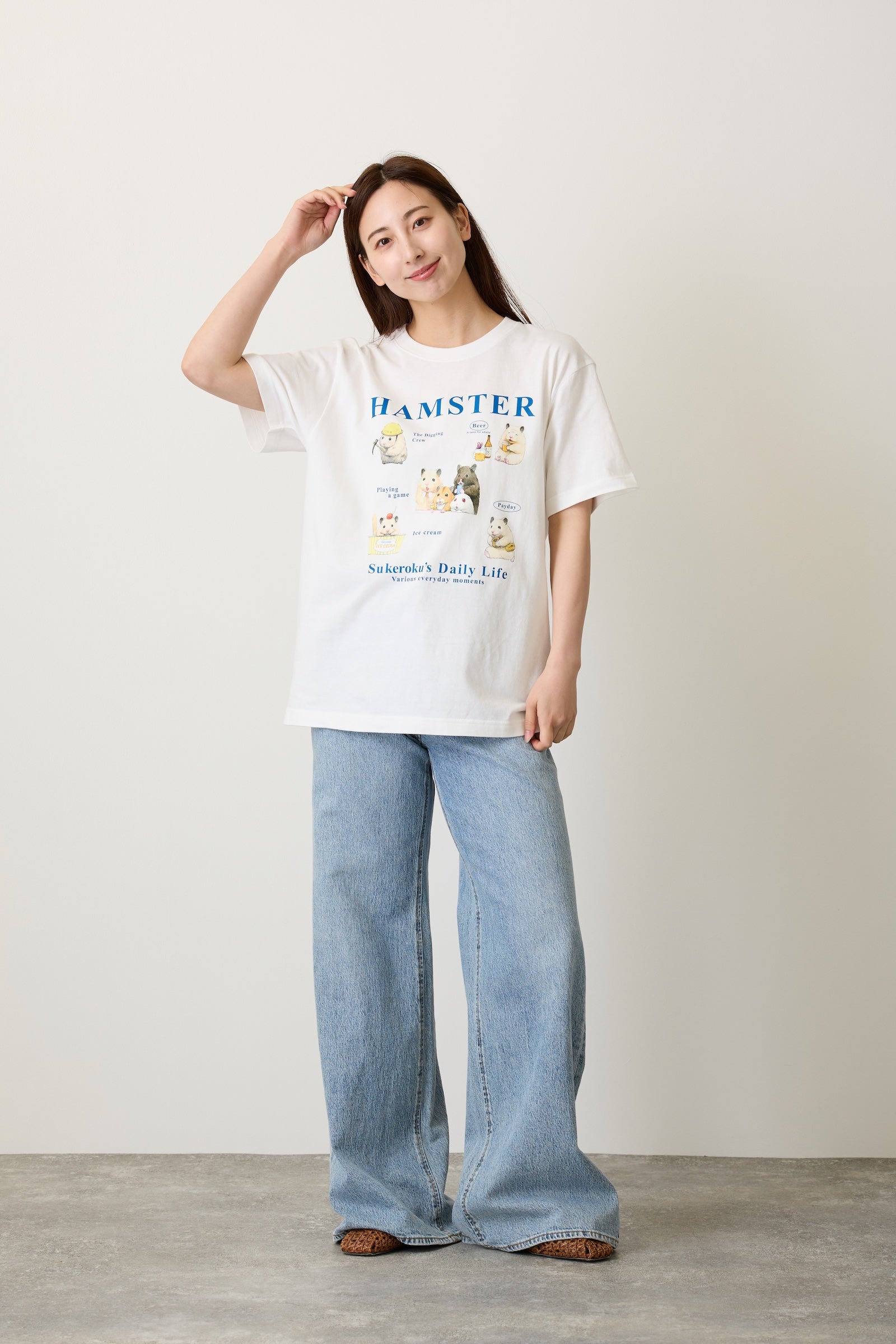 助六の日常 Tシャツ さまざまな日常 ホワイト