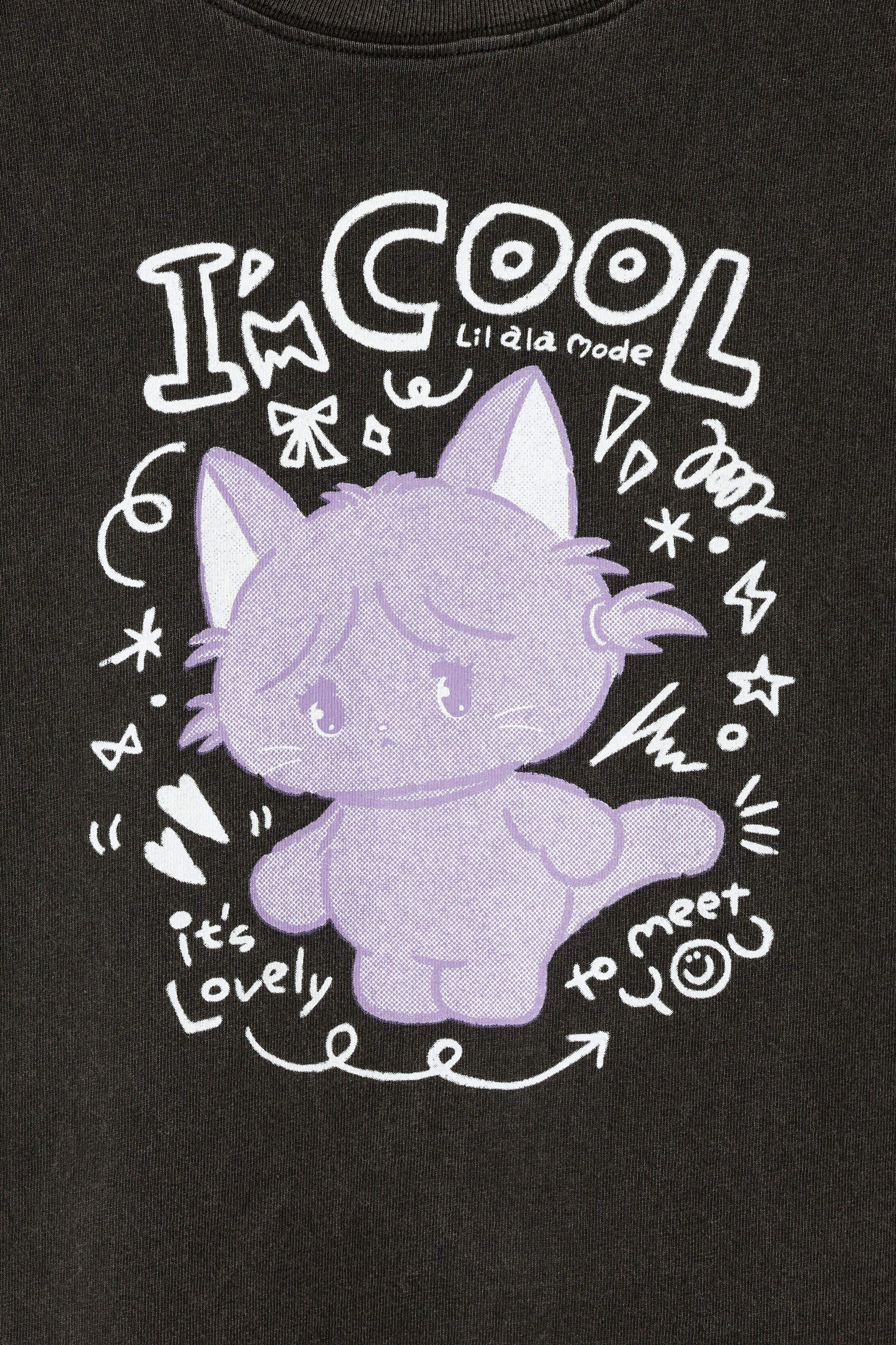 Lil ala mode Tシャツ I'm COOL ブラック