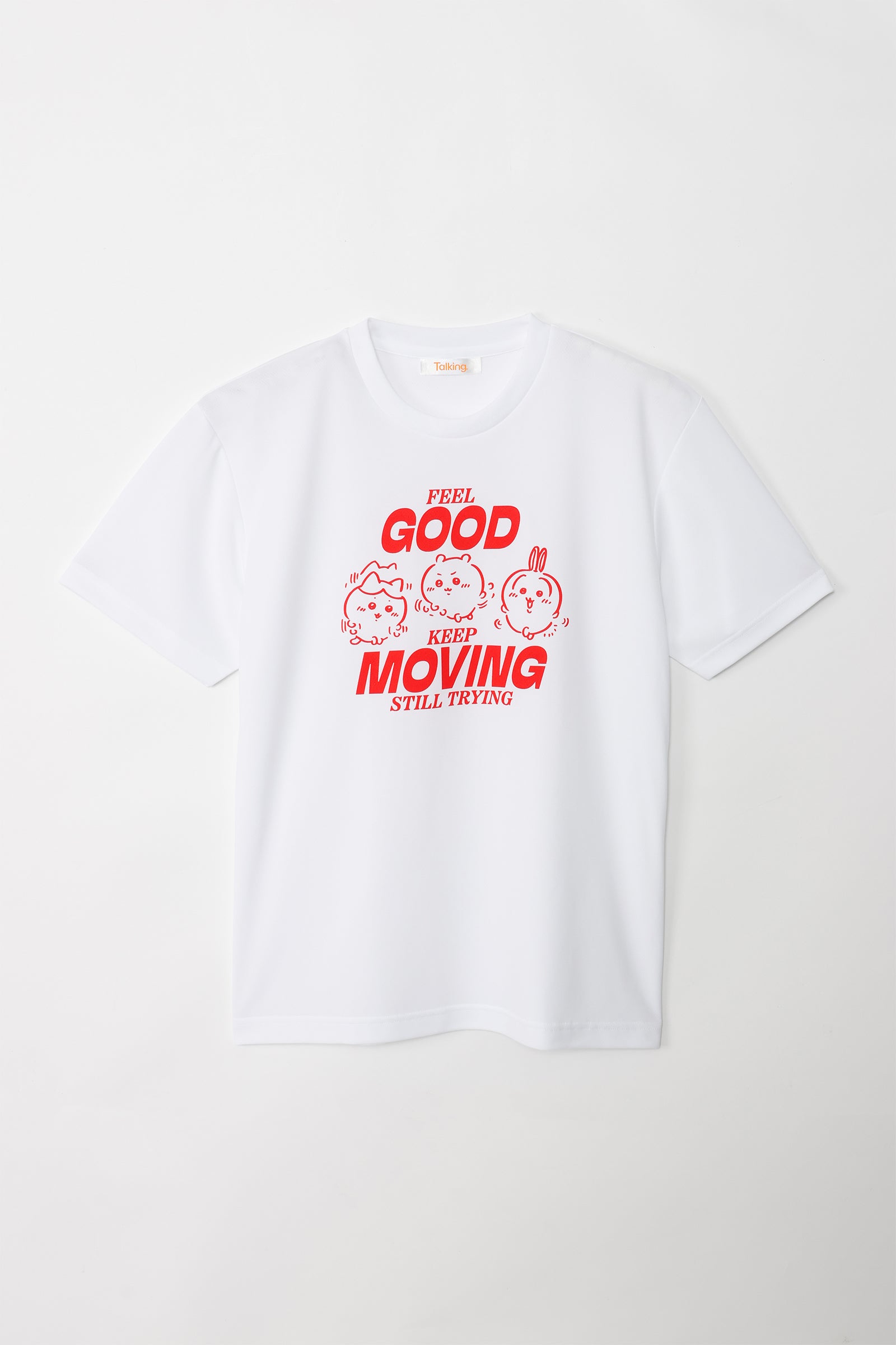 ちいかわ ドライTシャツ MOVE みんな ホワイト