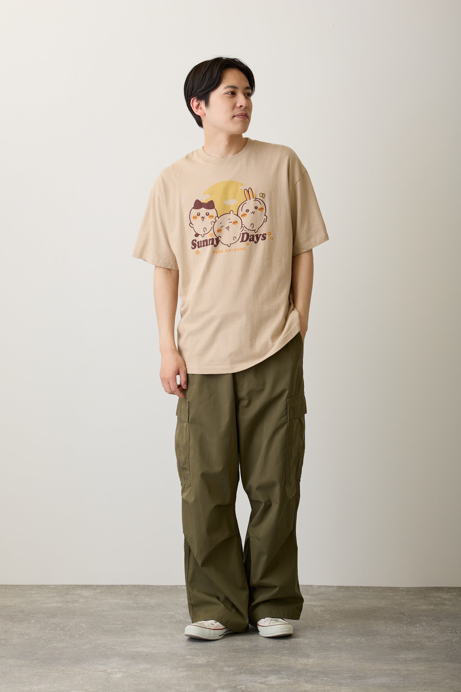 ちいかわ Tシャツ Sunny Days サンドベージュ