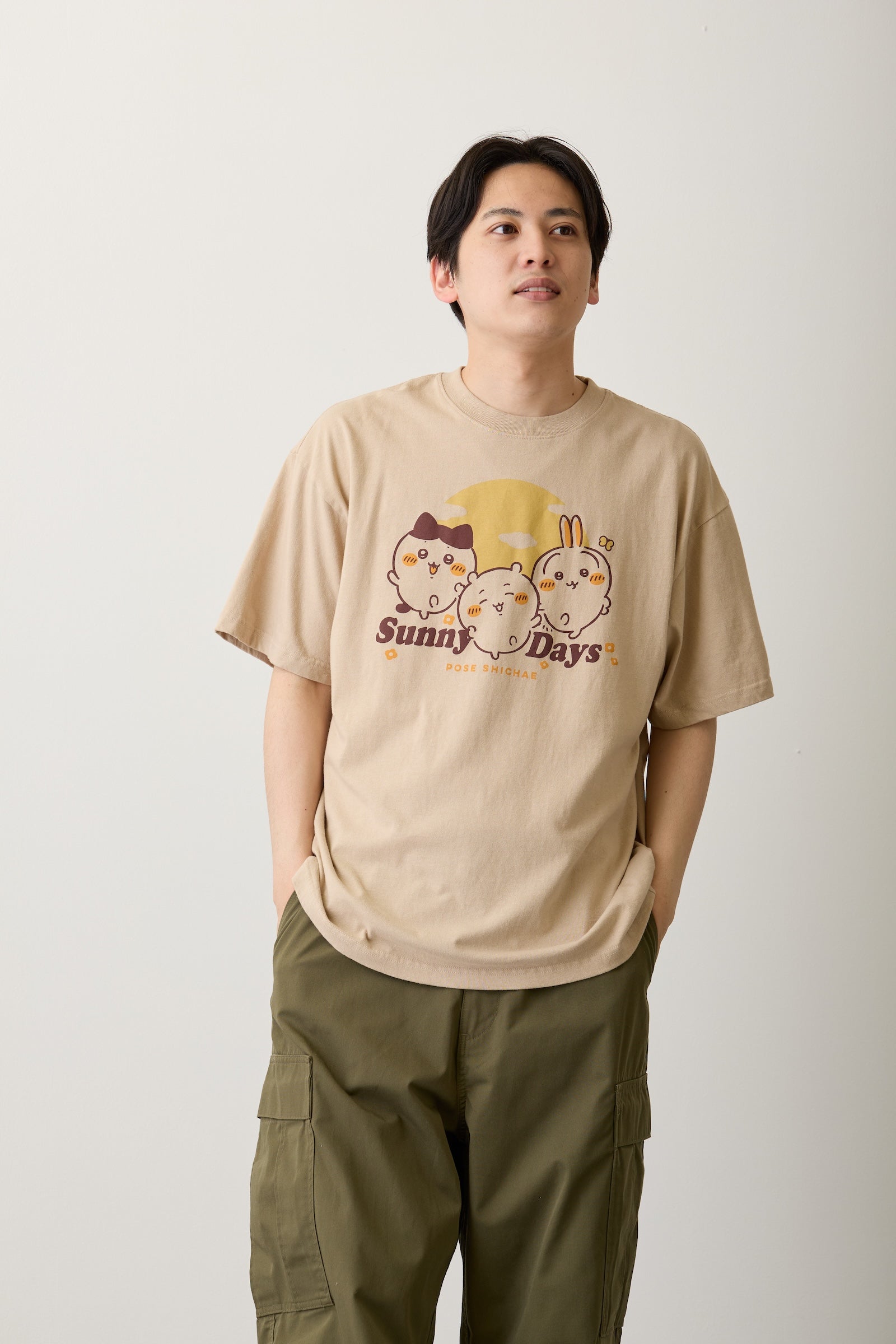 ちいかわ Tシャツ Sunny Days サンドベージュ